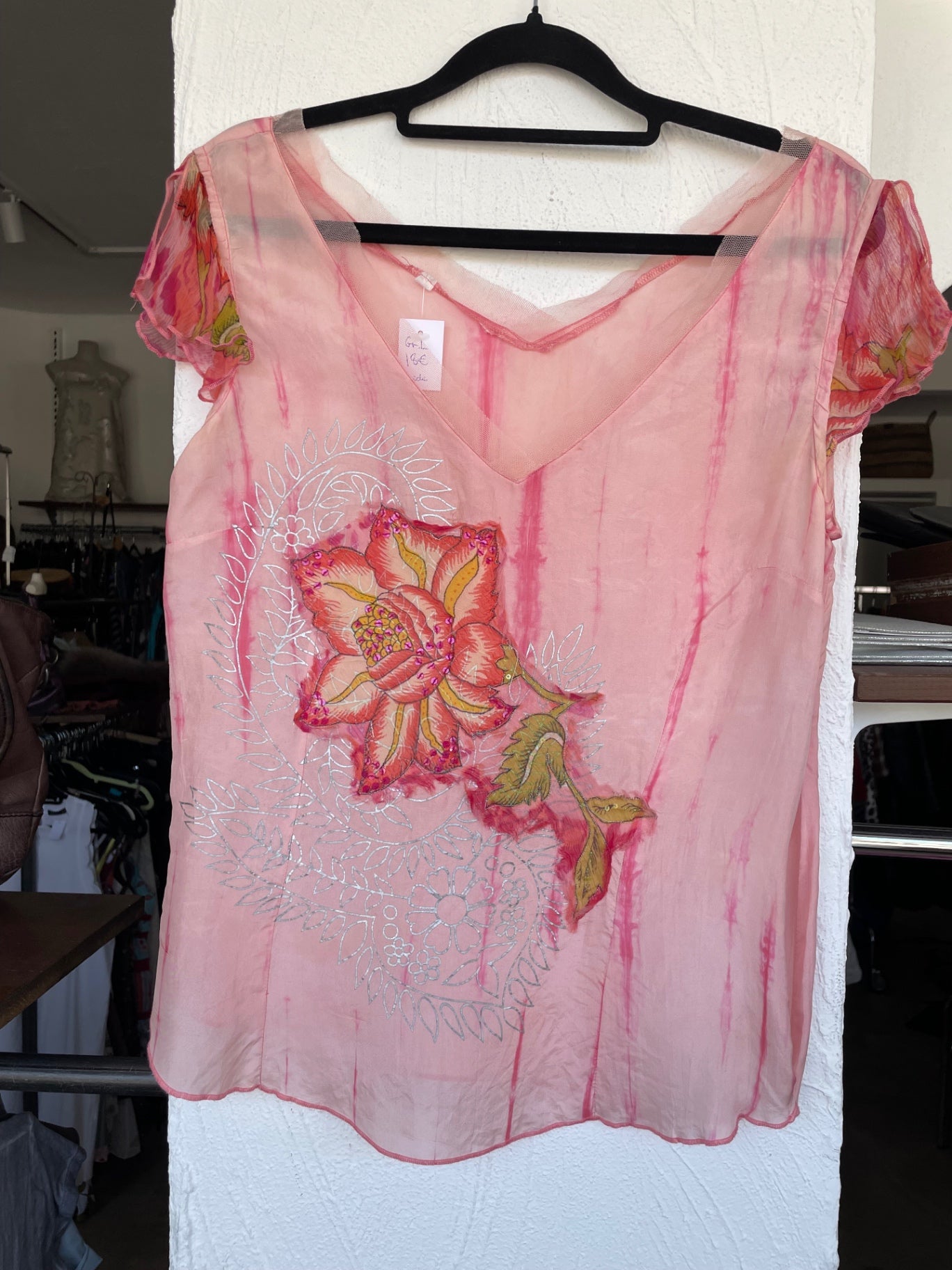 Bluse L Rosa