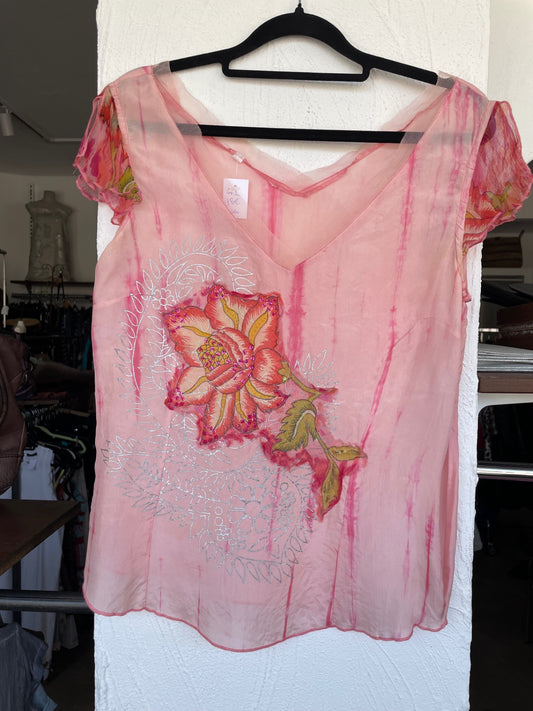 Bluse L Rosa