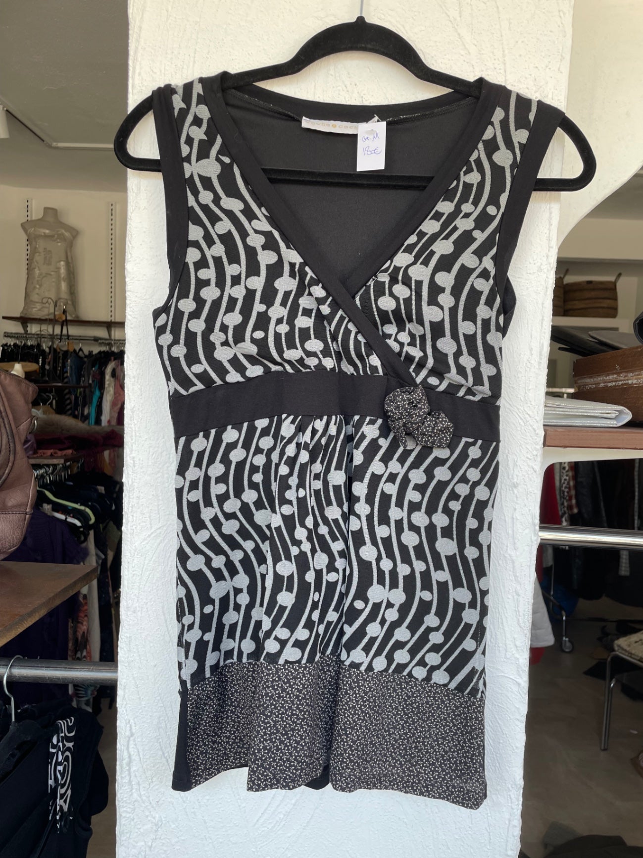 Cache Kleid M Schwarz und Grau