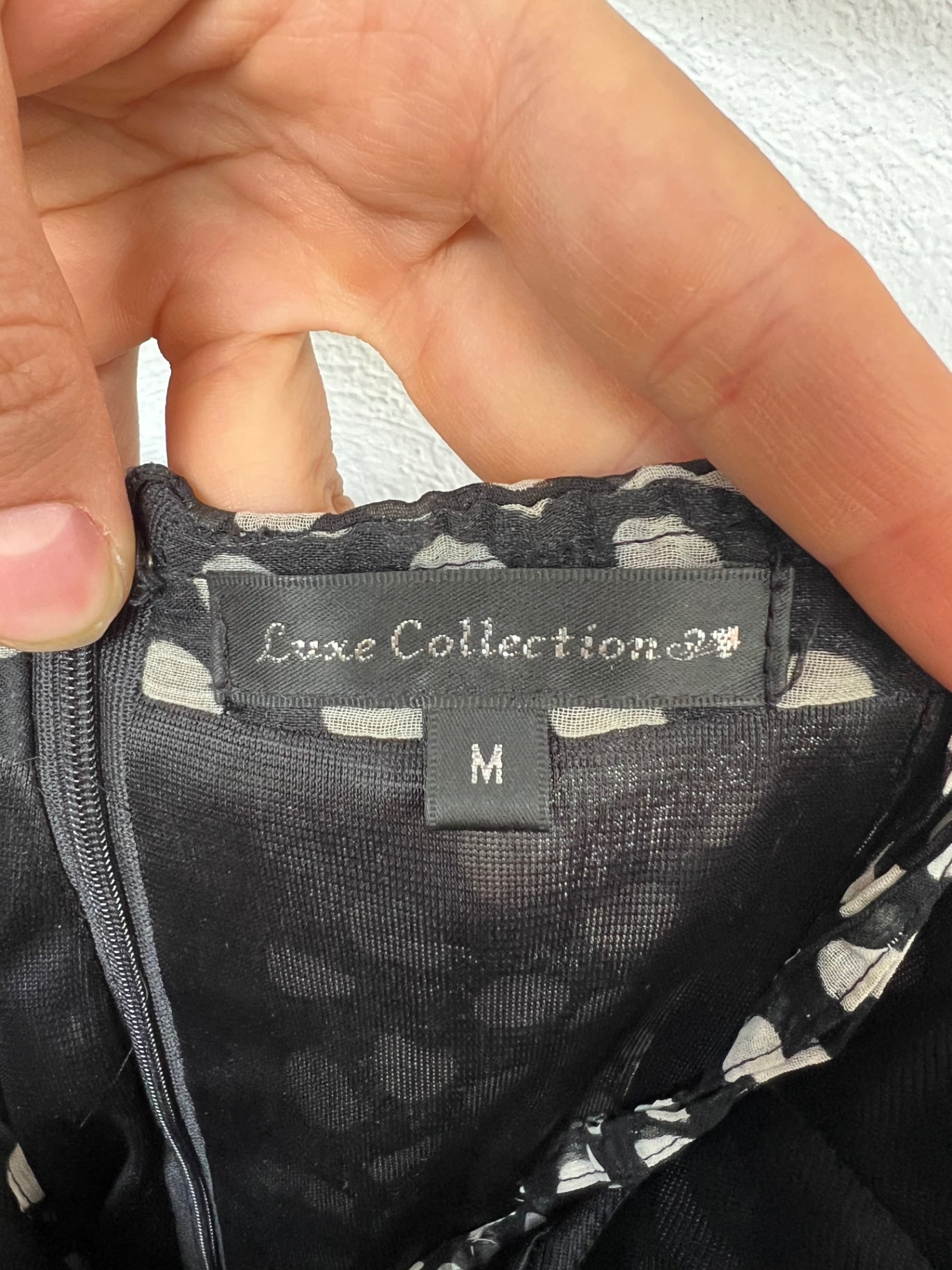 Luxe Collection Kleid M schwarz und weiß