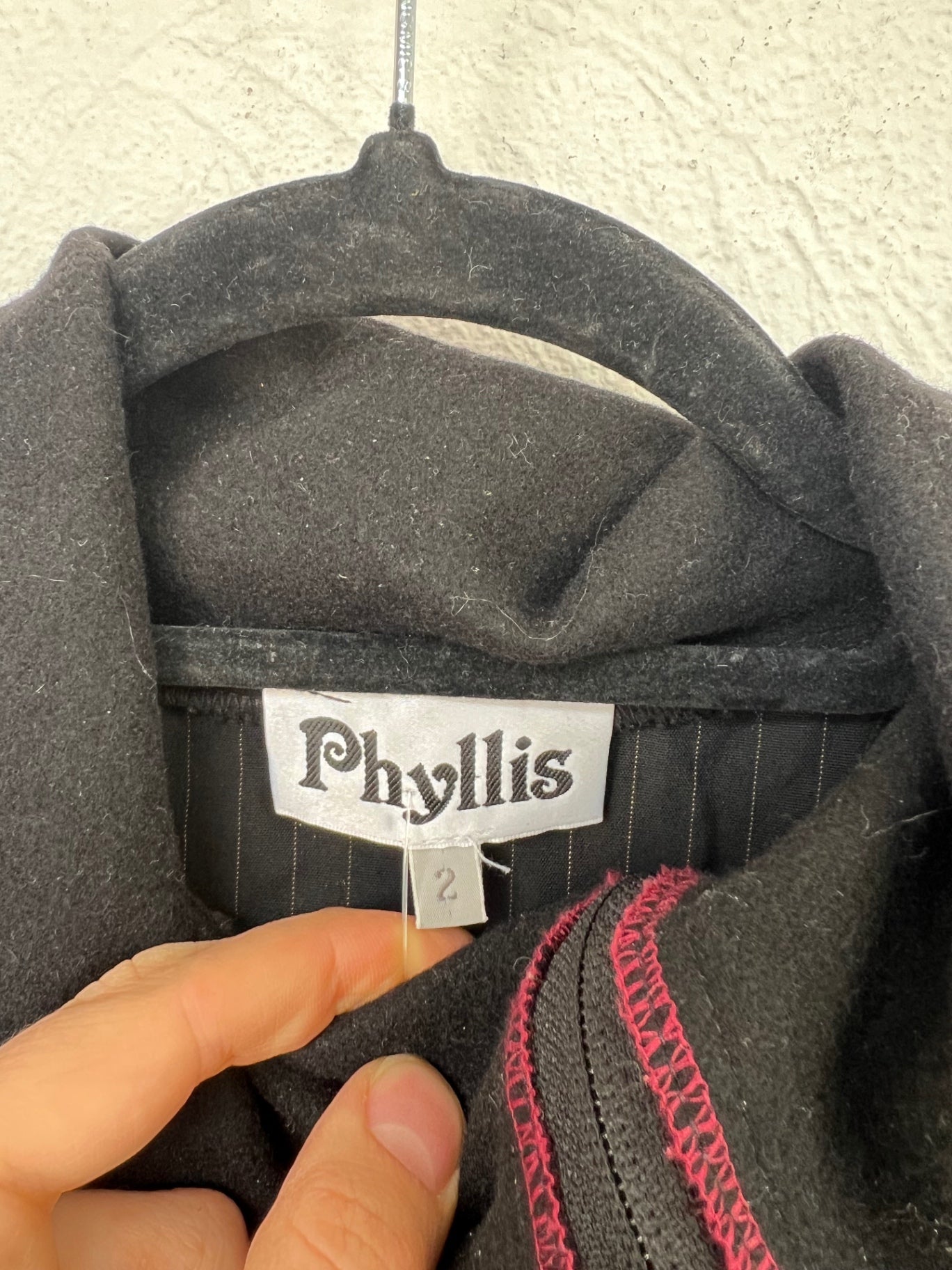 Phyllis Jacke 36 Schwarz, Grau, Rot