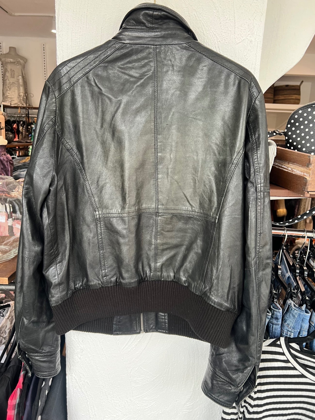 Vera Pelle Lederjacke L Schwarz