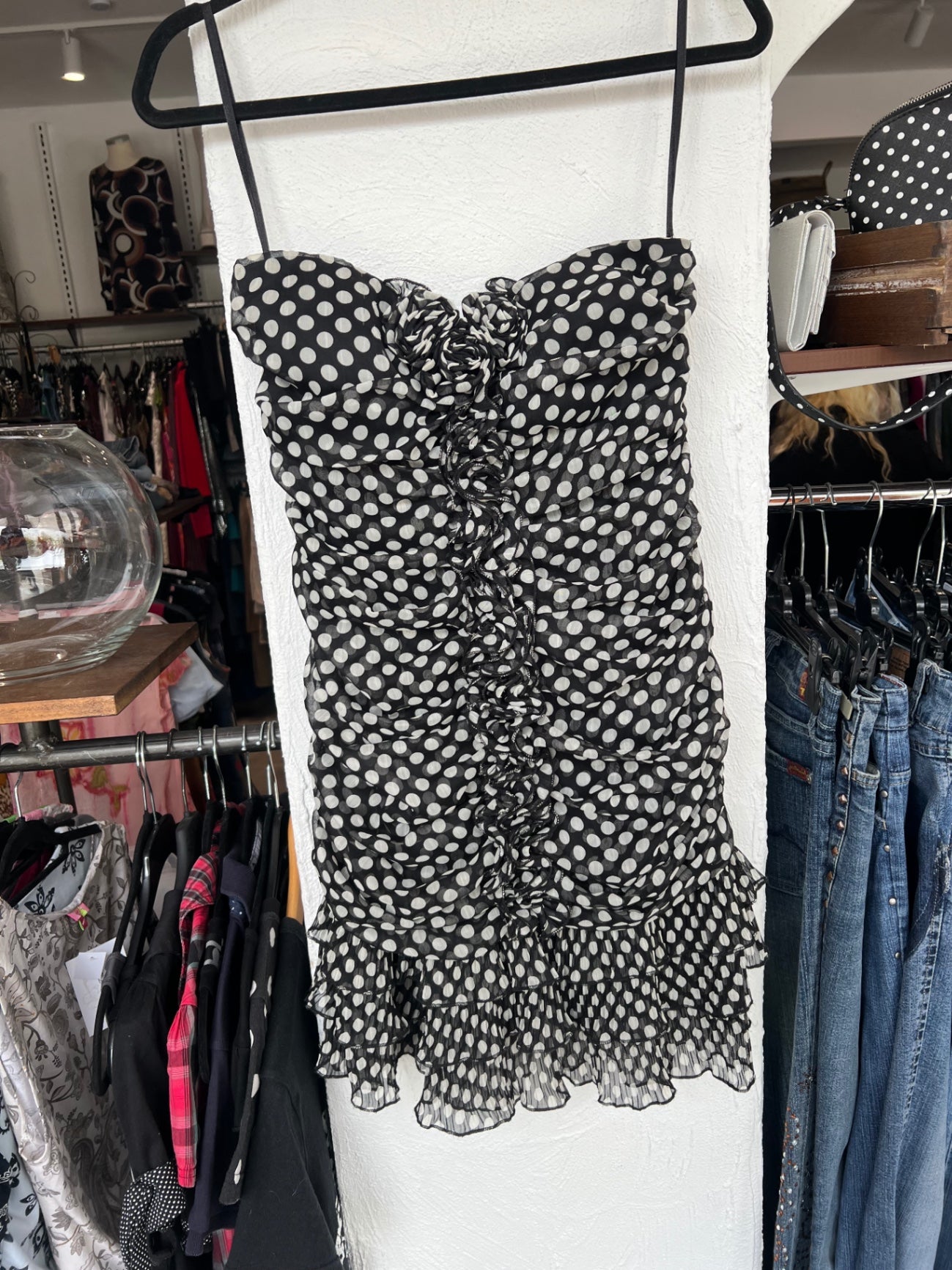 Luxe Collection Kleid M schwarz und weiß
