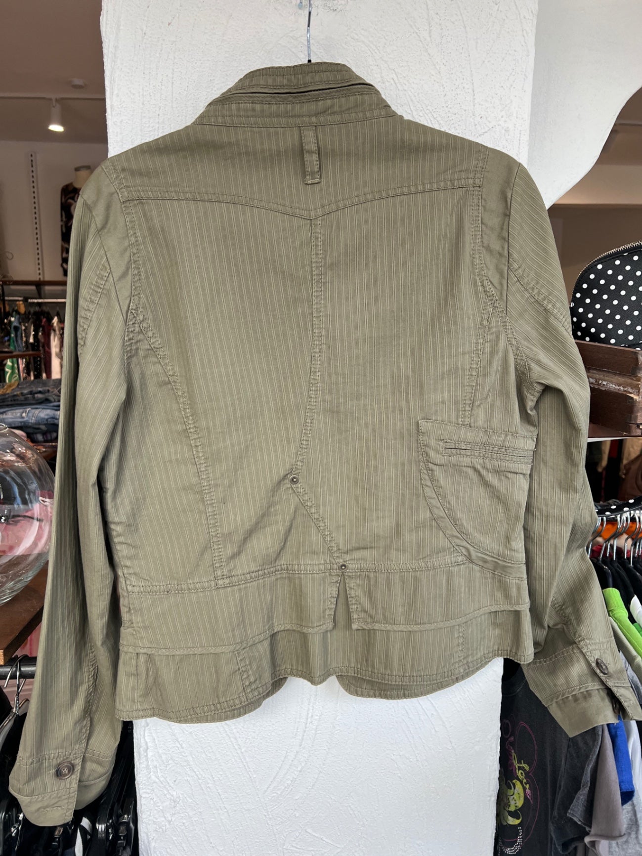Sandwich Jacke 40 Olivgrün