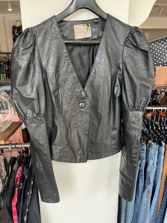 Coercion Lederjacke L Schwarz