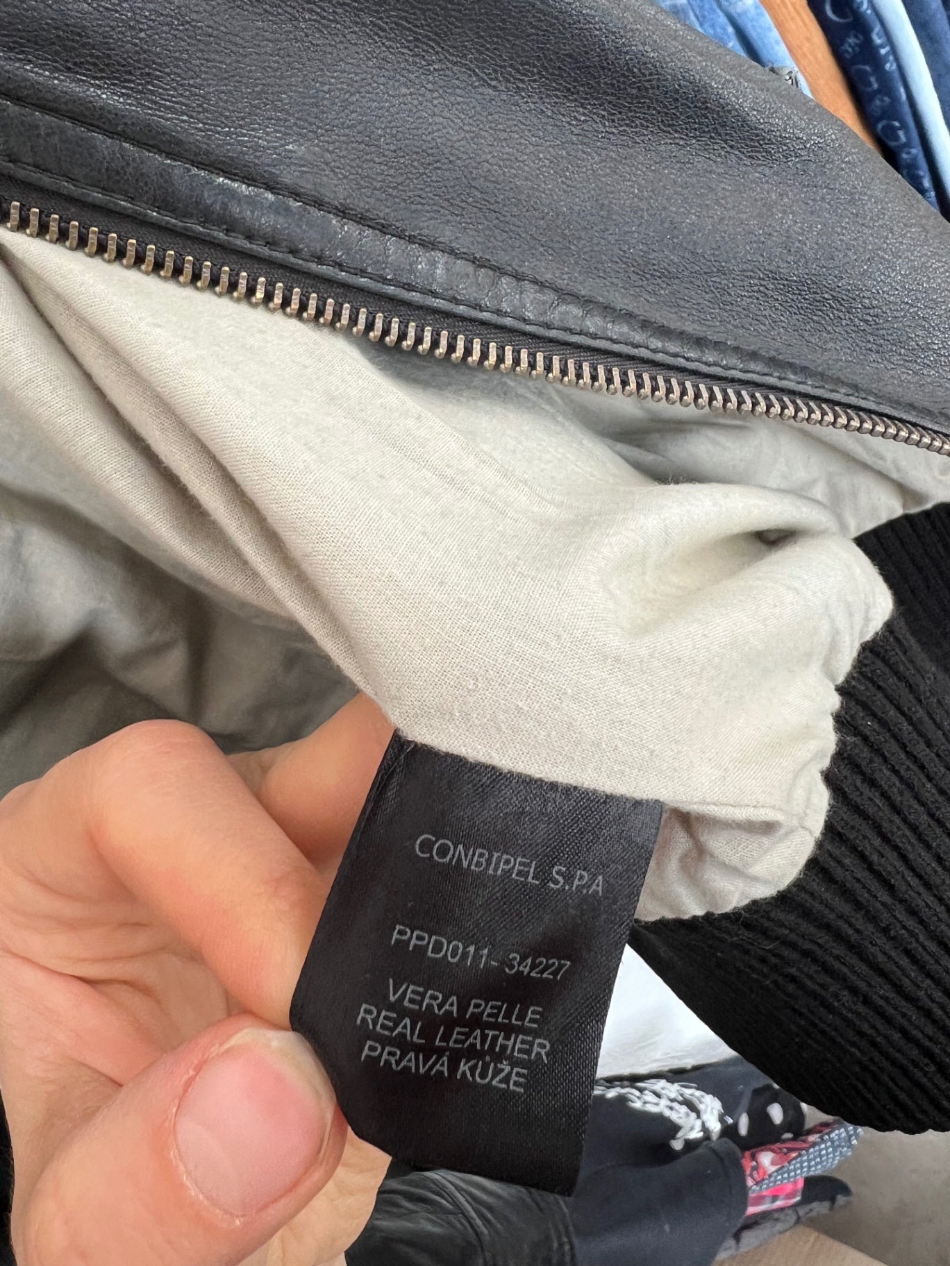 Vera Pelle Lederjacke L Schwarz