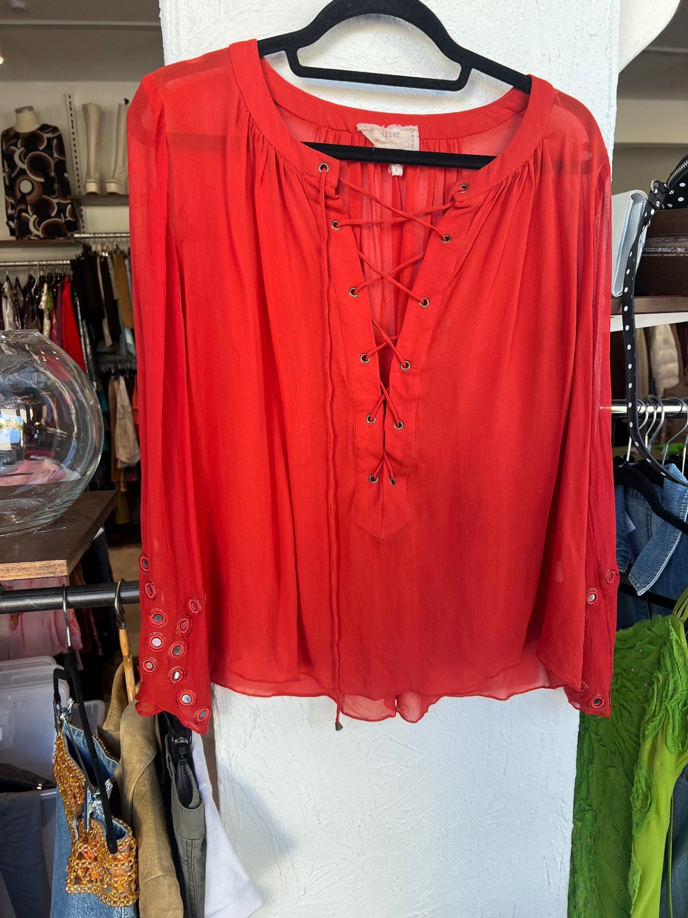 Atelier Nicole Villa Bluse 36 Rot
