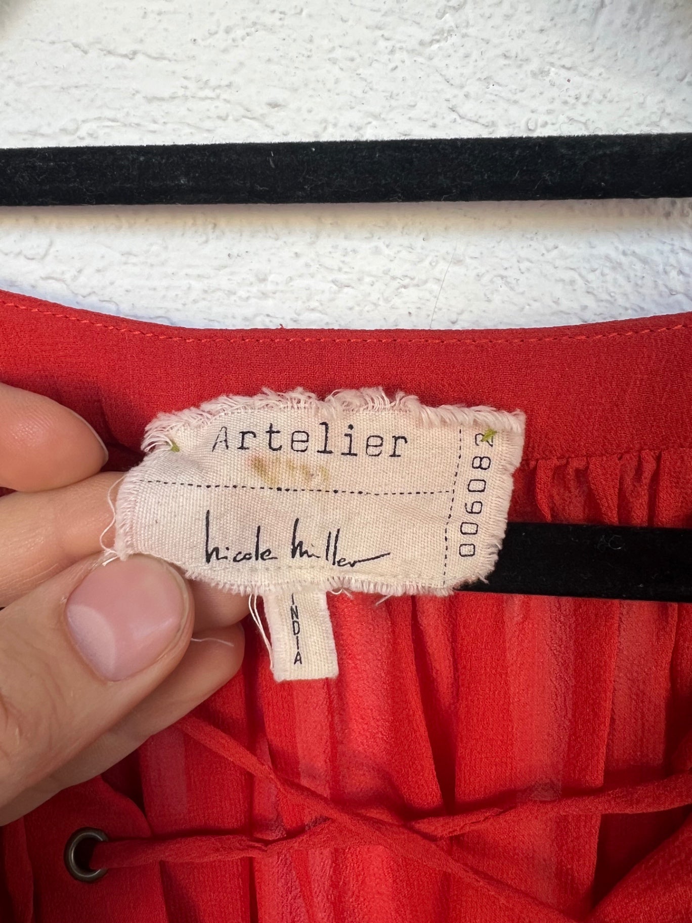 Atelier Nicole Villa Bluse 36 Rot