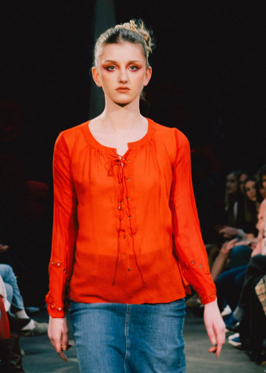 Atelier Nicole Villa Bluse 36 Rot