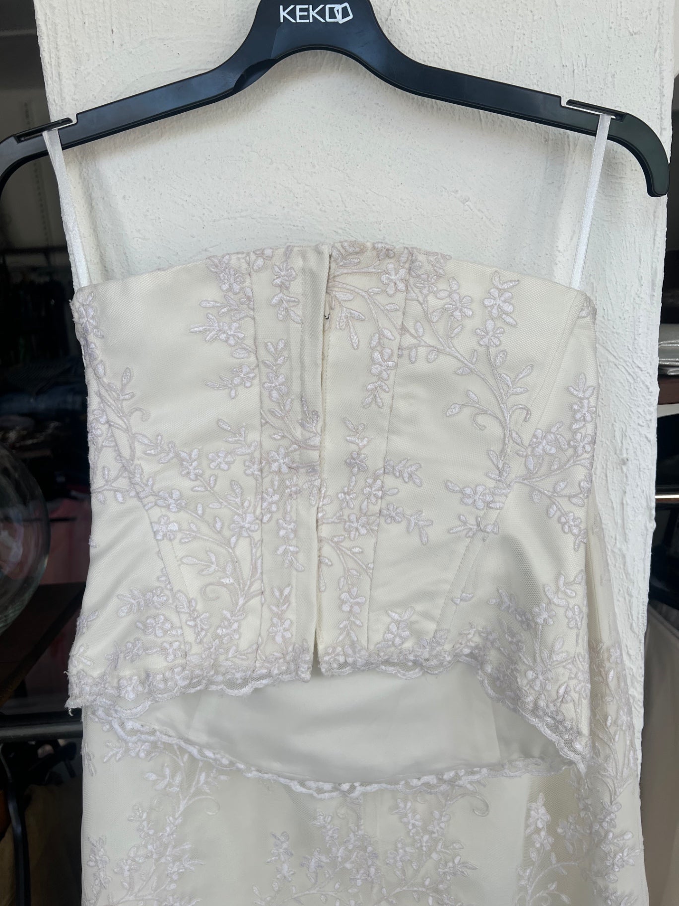 Maßgeschneidert Hochzeitskleid S Elfenbein