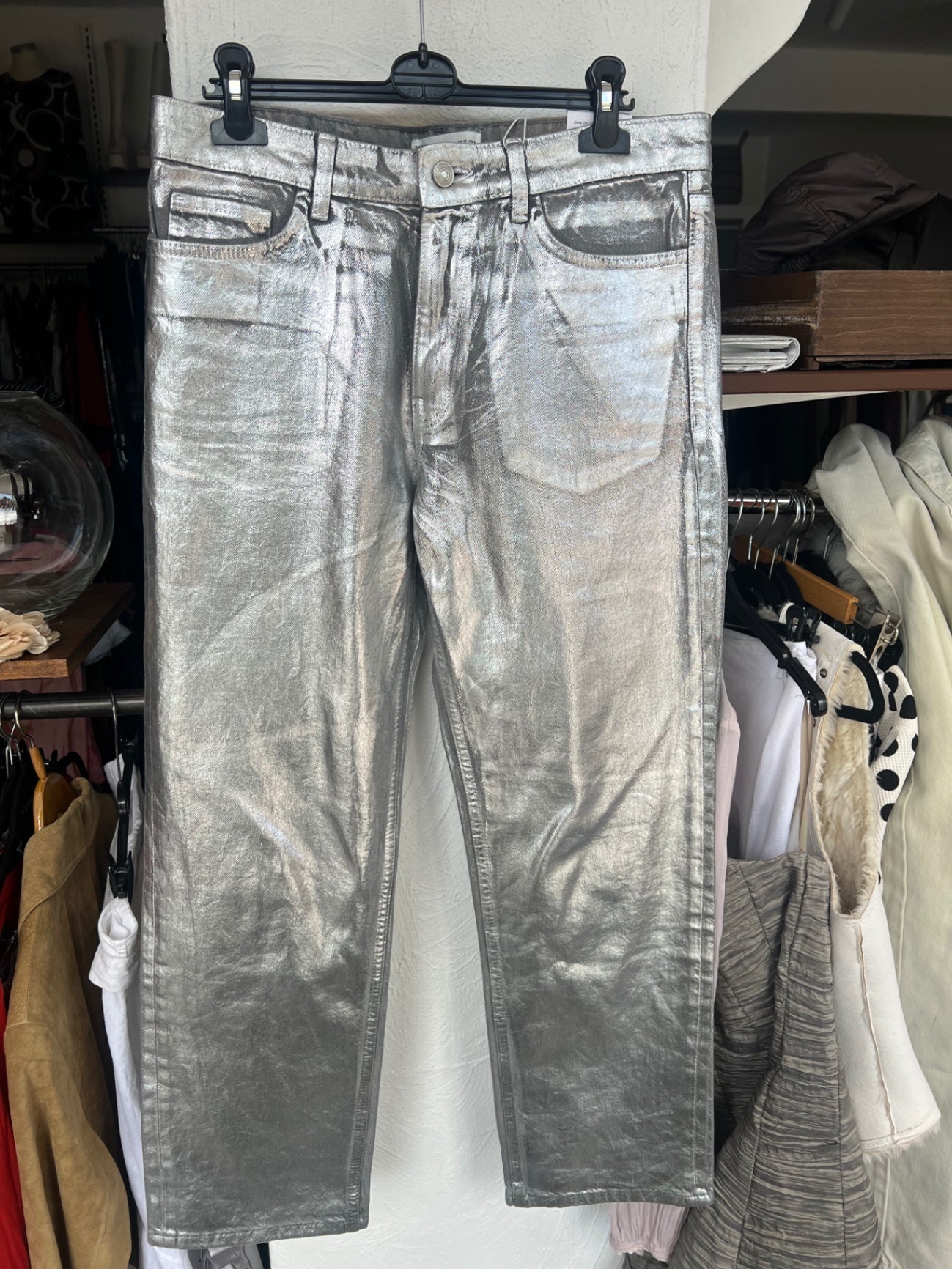 Mango Jeans 40 Silber
