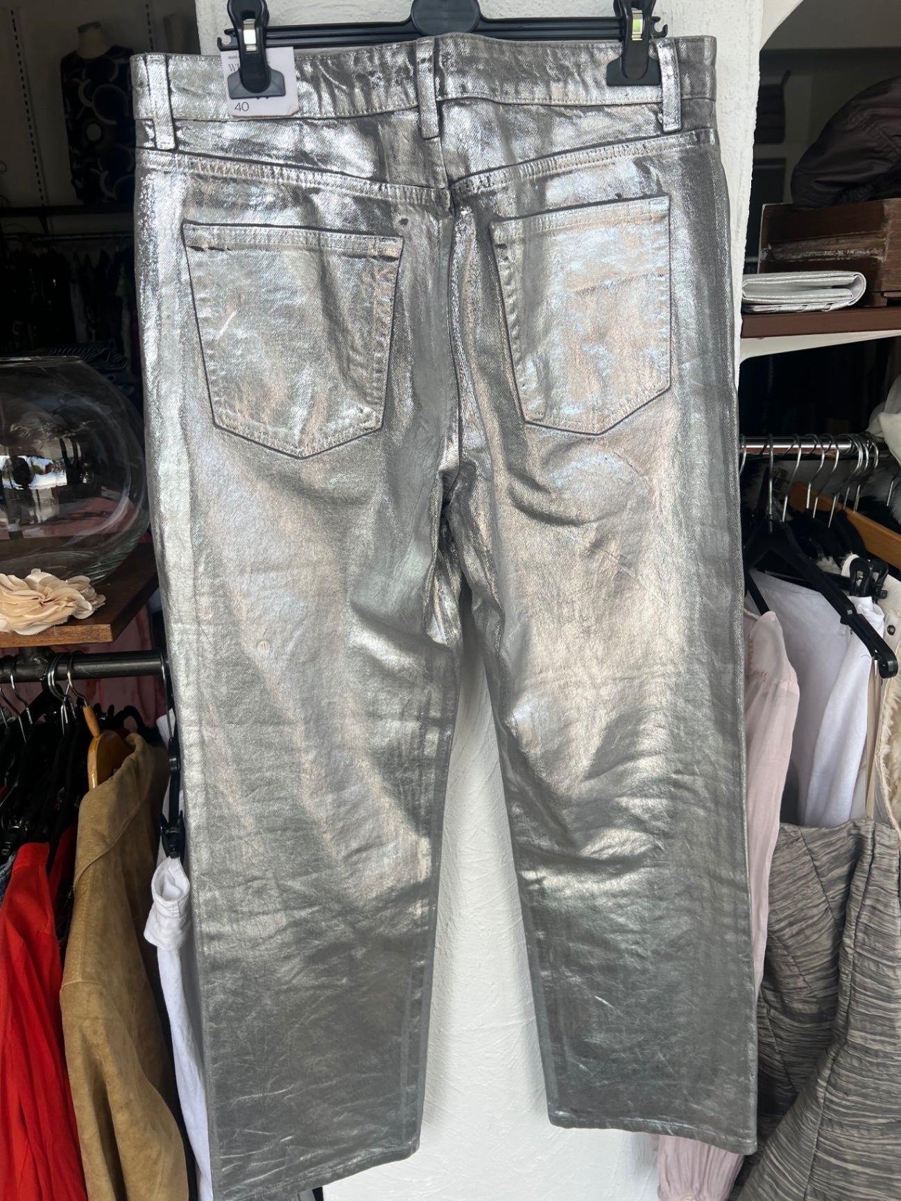 Mango Jeans 40 Silber