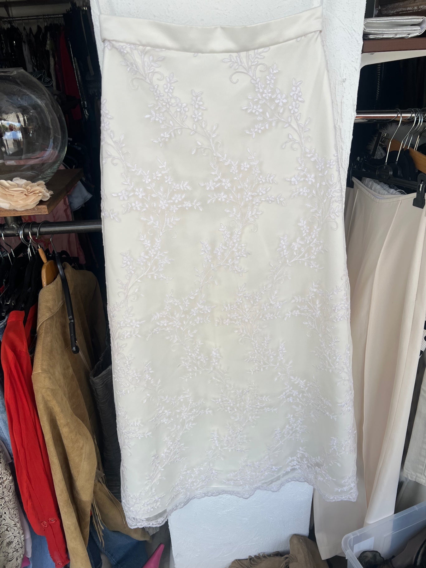 Maßgeschneidert Hochzeitskleid S Elfenbein