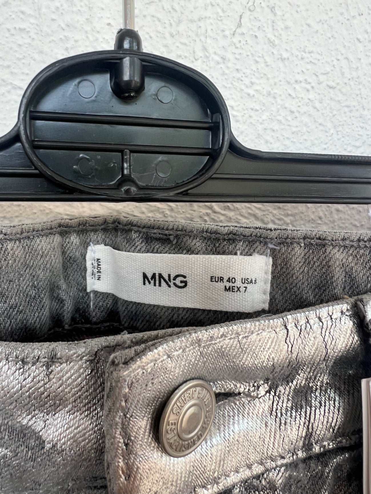 Mango Jeans 40 Silber