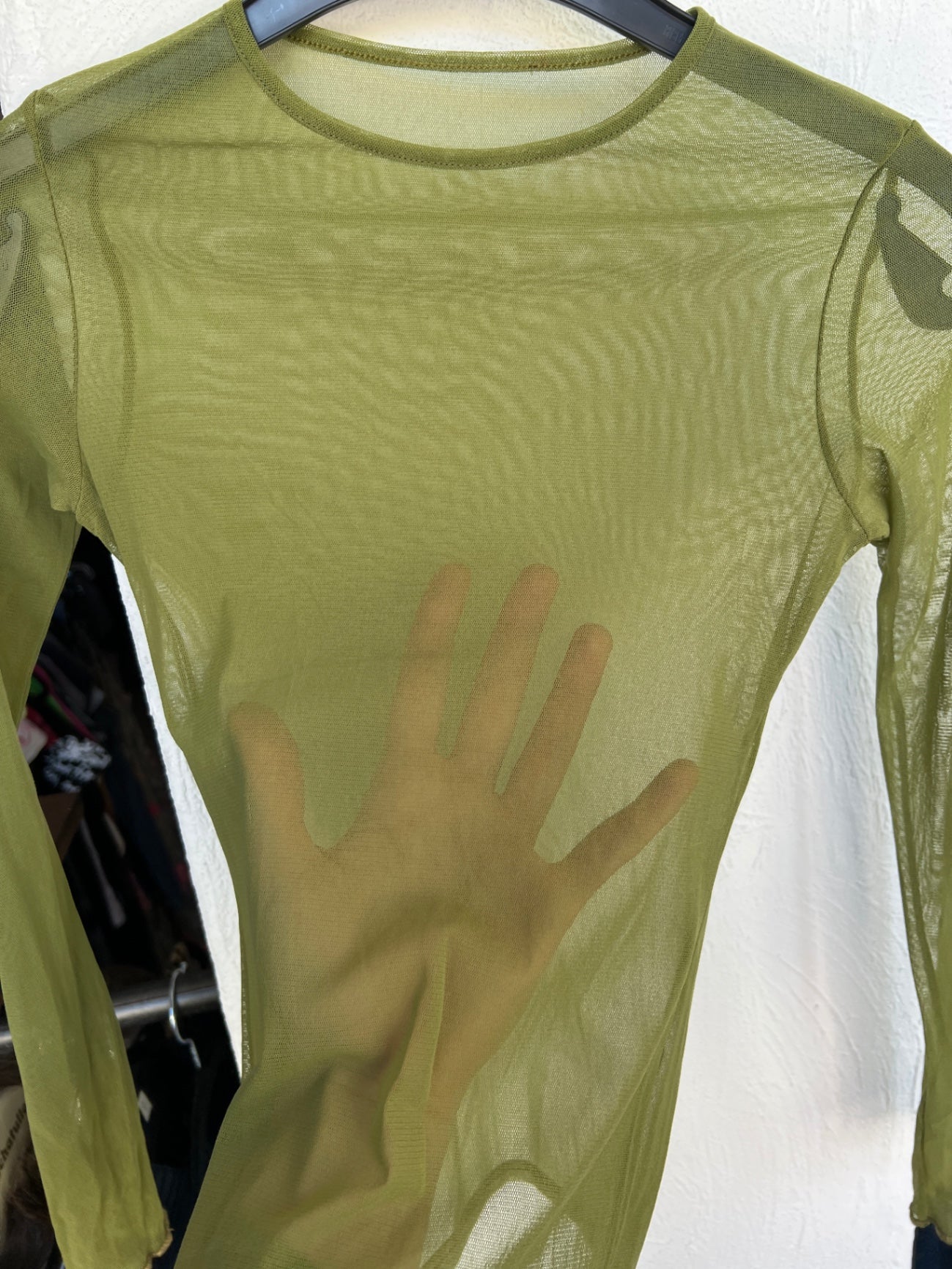 Langarmshirt XS Hellgrün