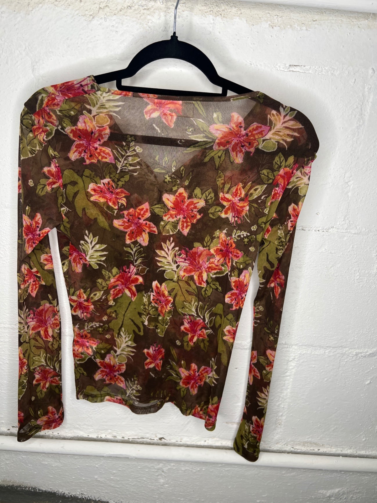 HENNE'S collection Langarmshirt M Mehrfarbig (Blumenmuster)