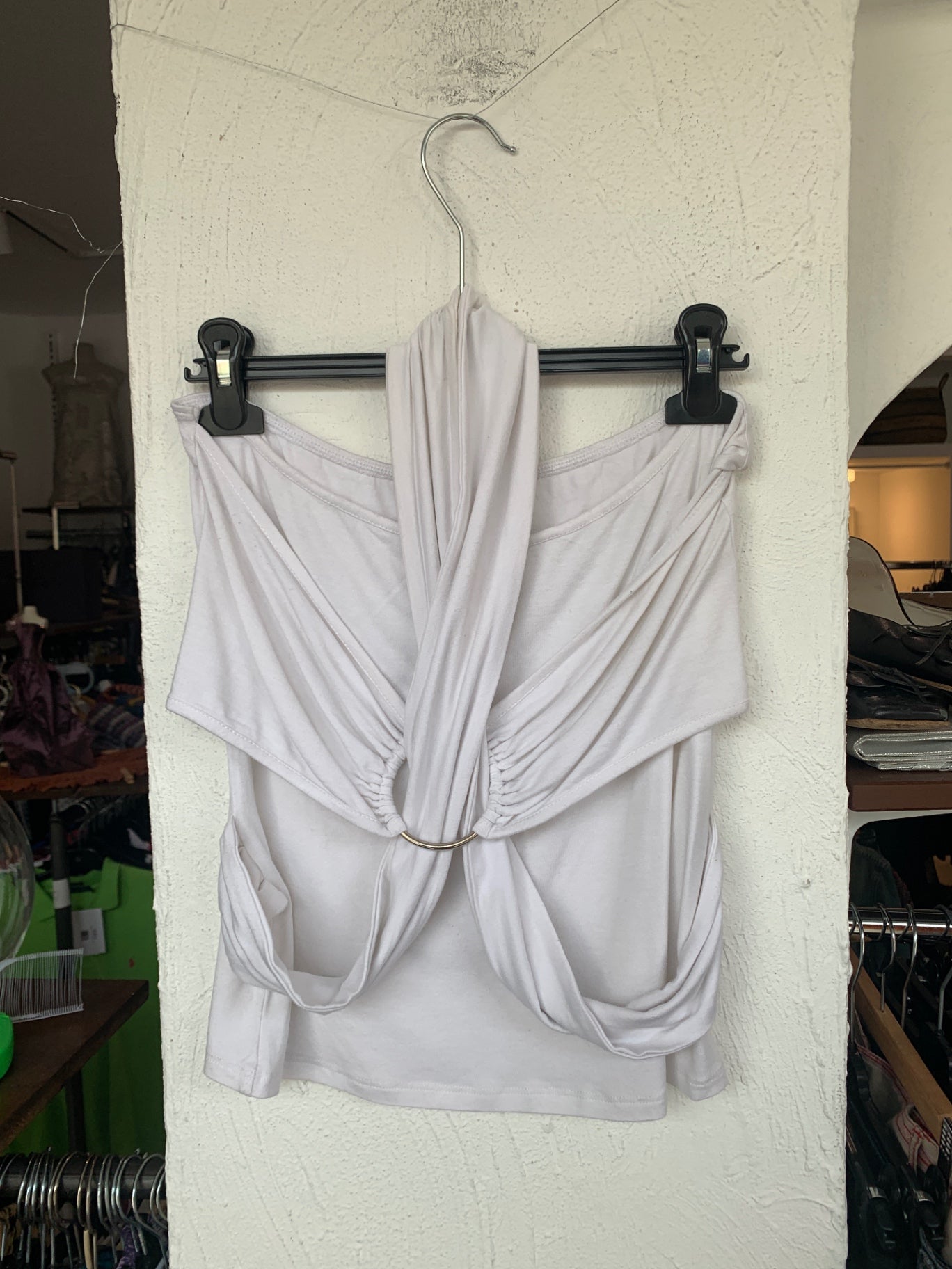 Morgan Neckholder Top M Weiß