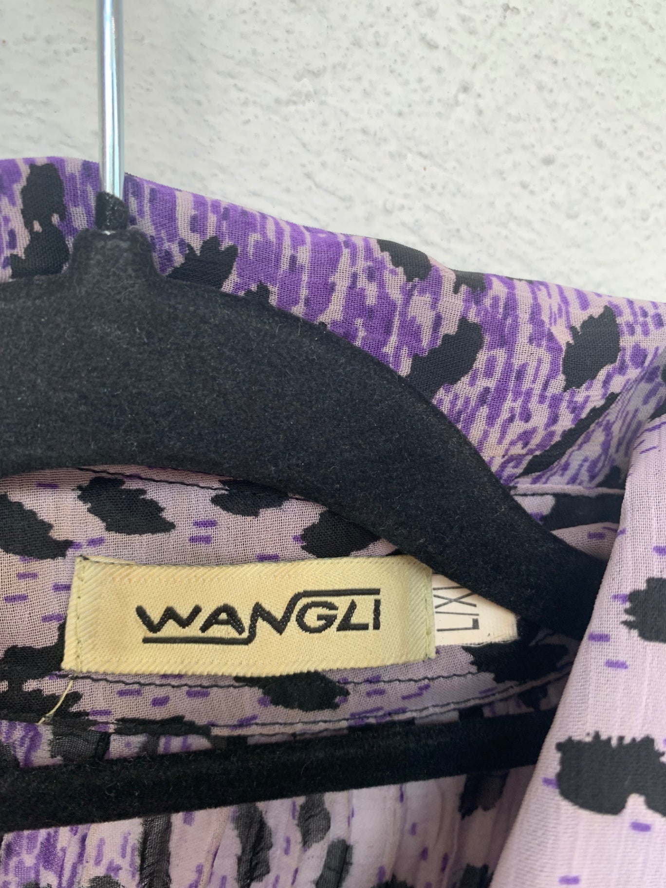 WANGZI Bluse Lila, Schwarz