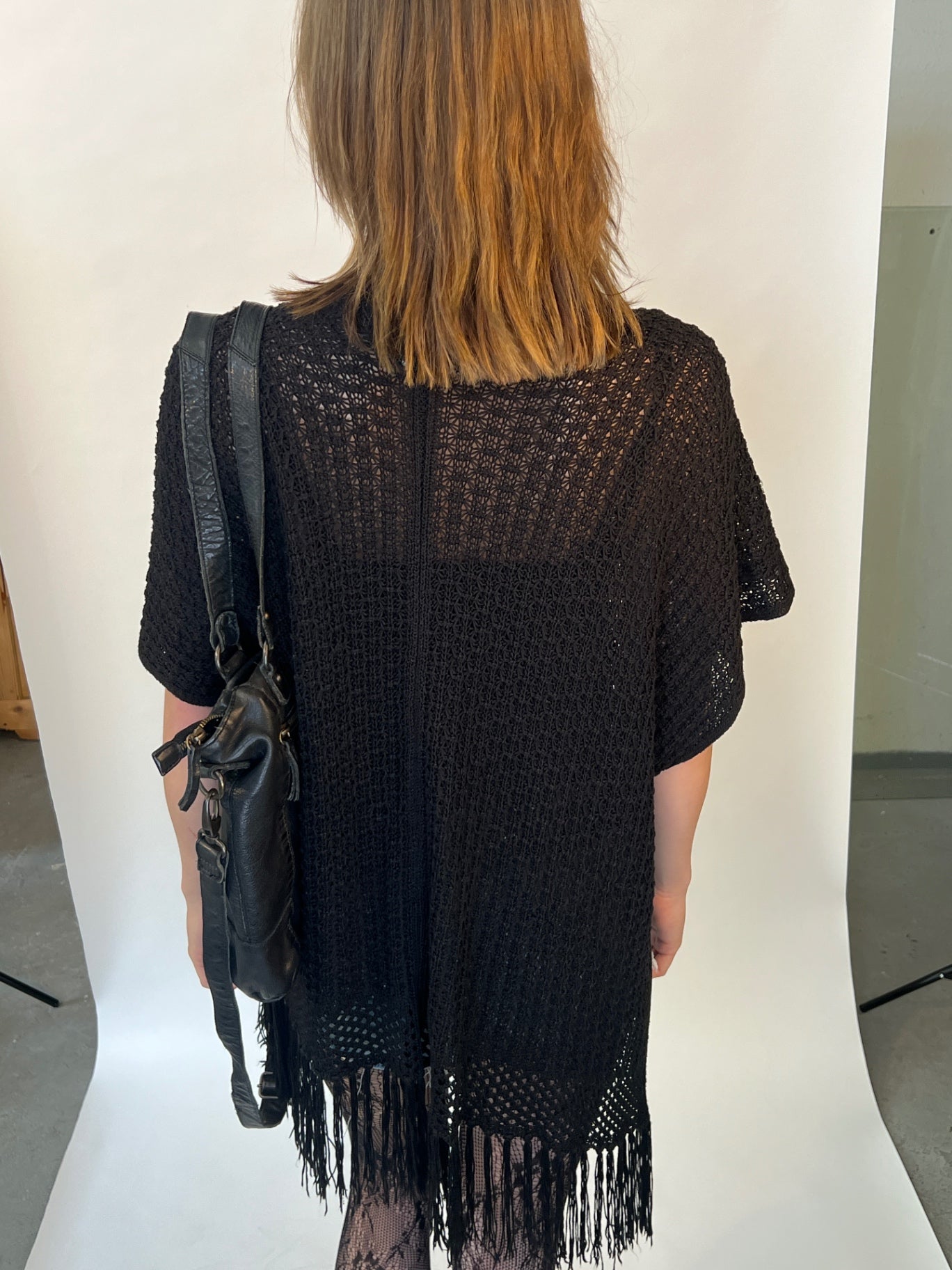 Strick Weste Onesize schwarz