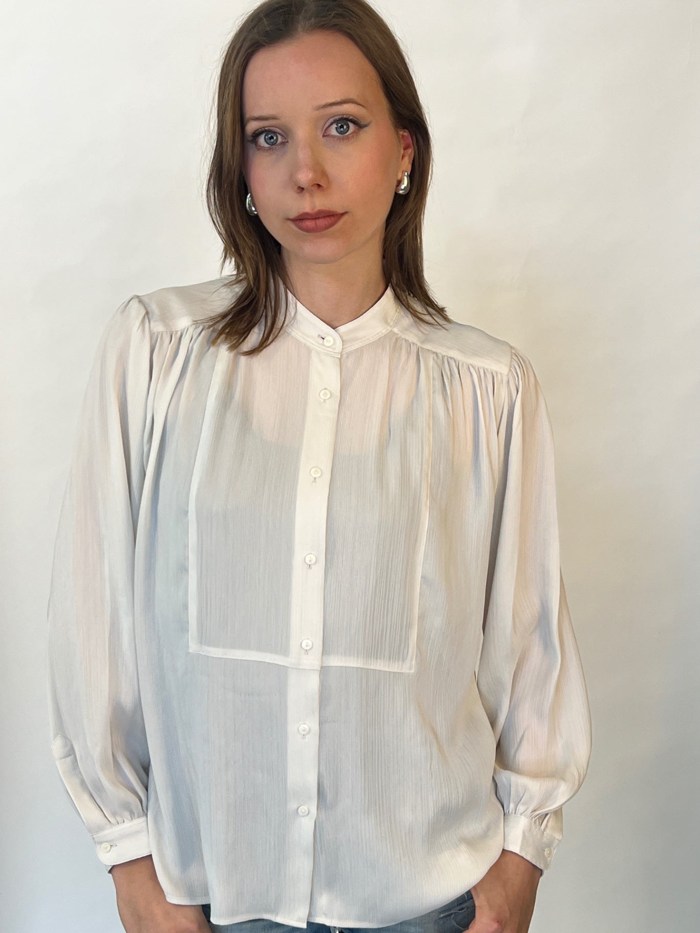Uniqlo Bluse XS Creme