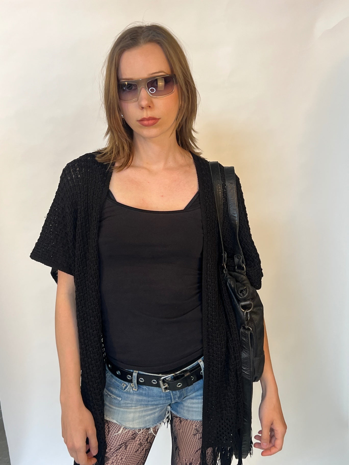 Strick Weste Onesize schwarz
