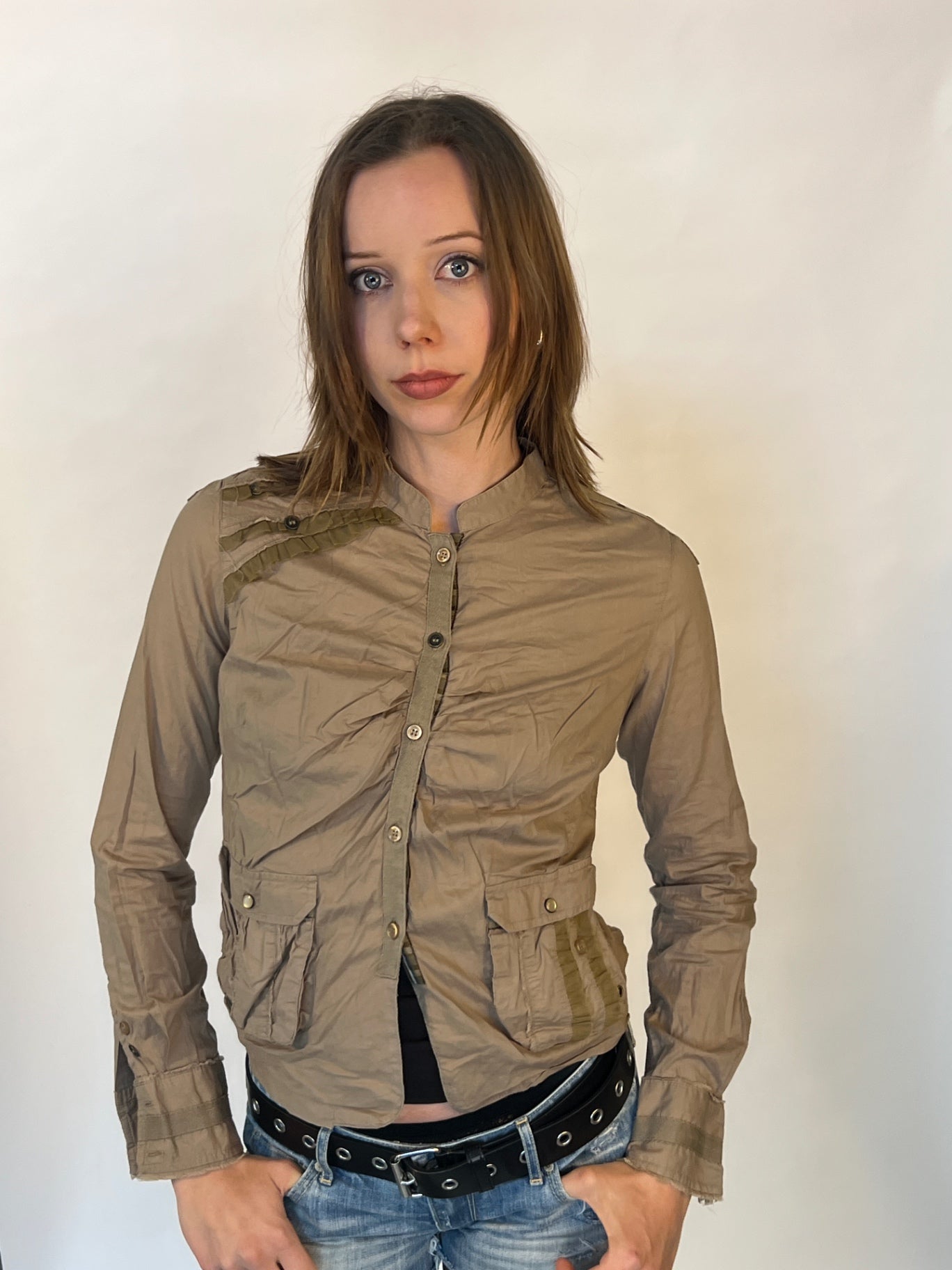 Bluse S Khaki
