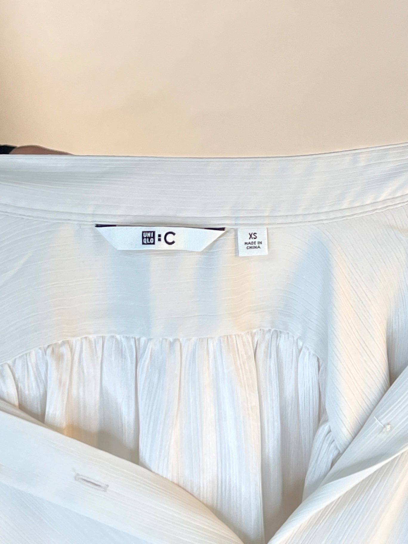 Uniqlo Bluse XS Creme