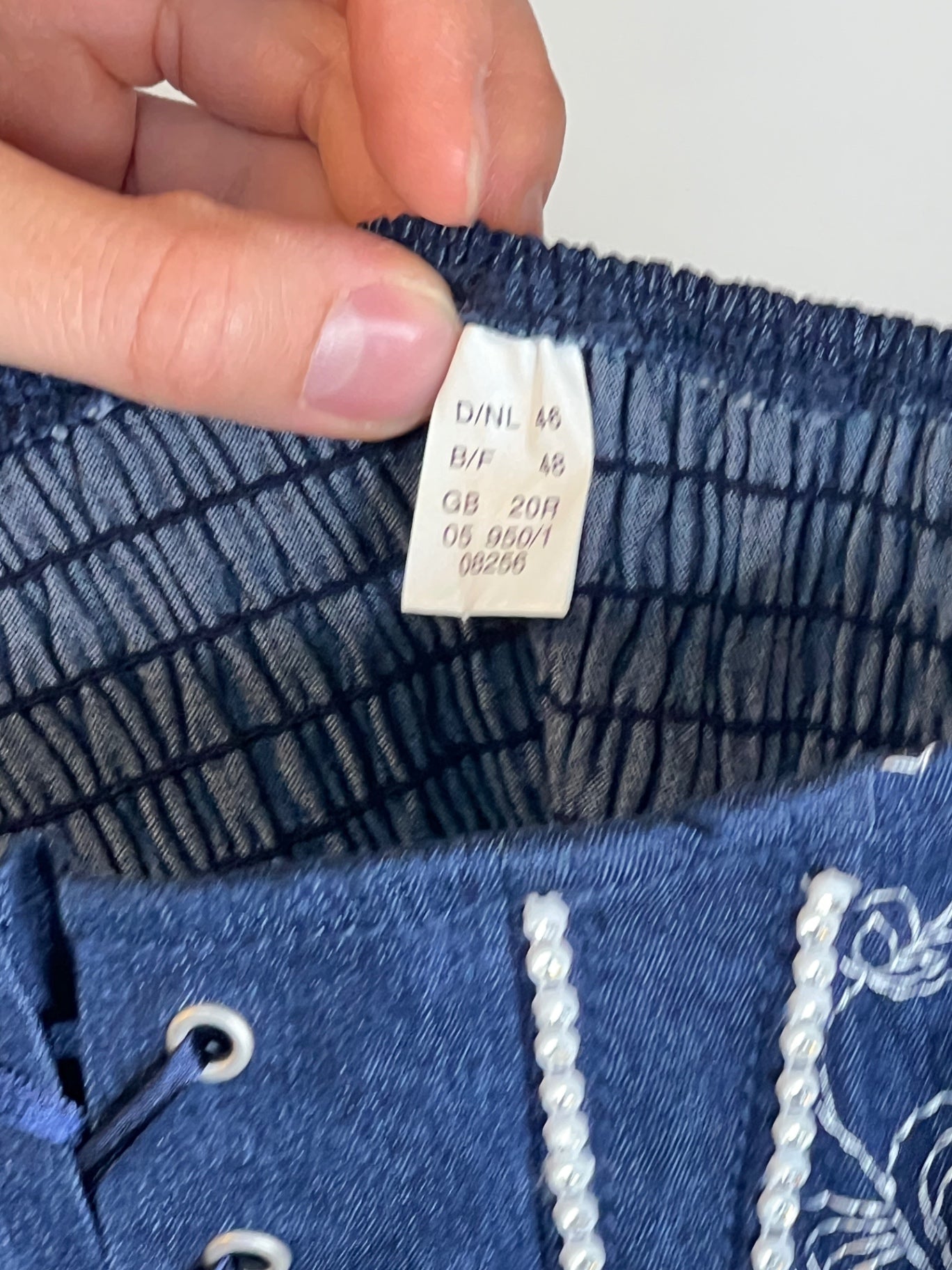 Corset Top L Blau