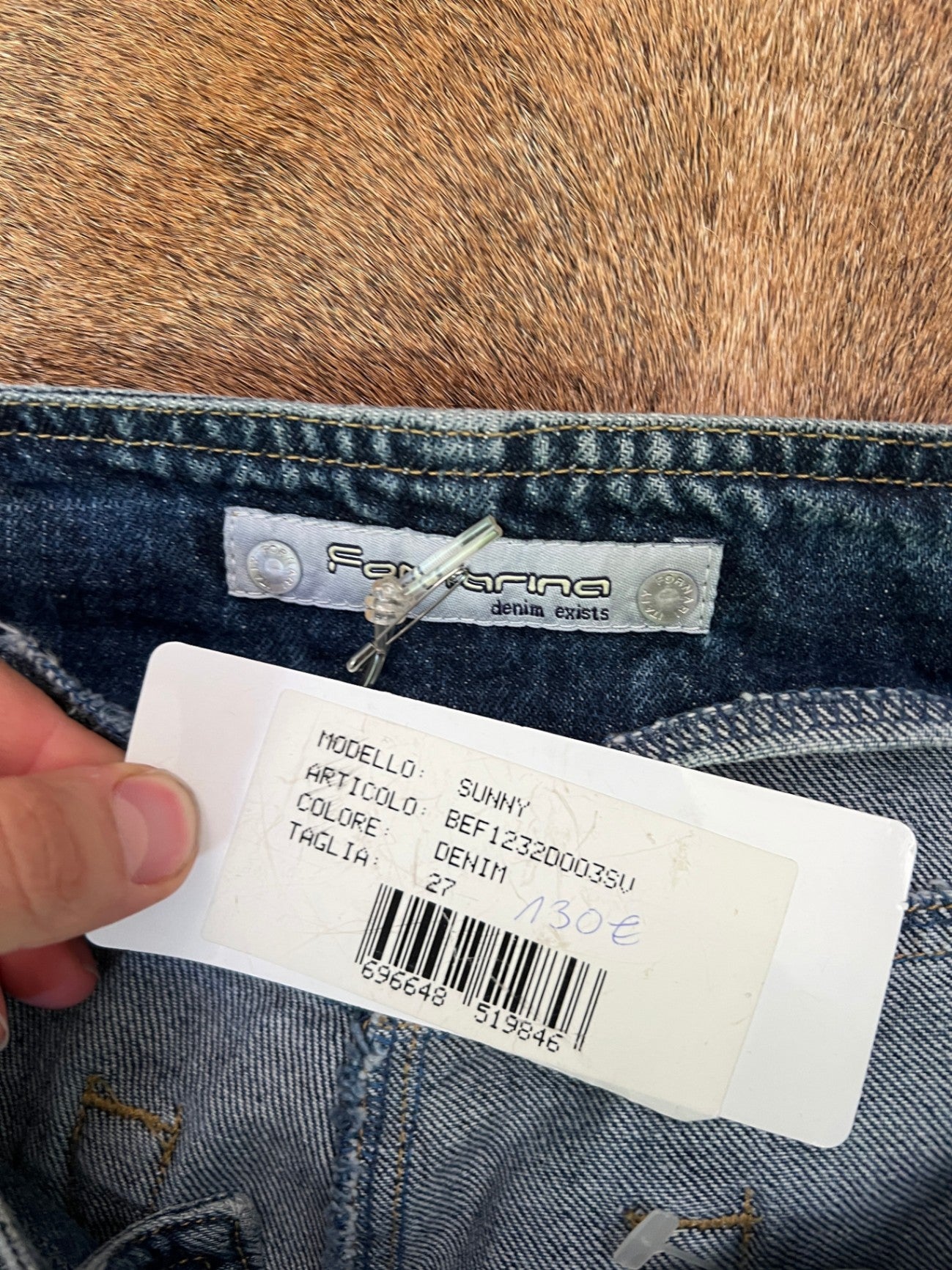 Fornarina Jeans Blau Rot