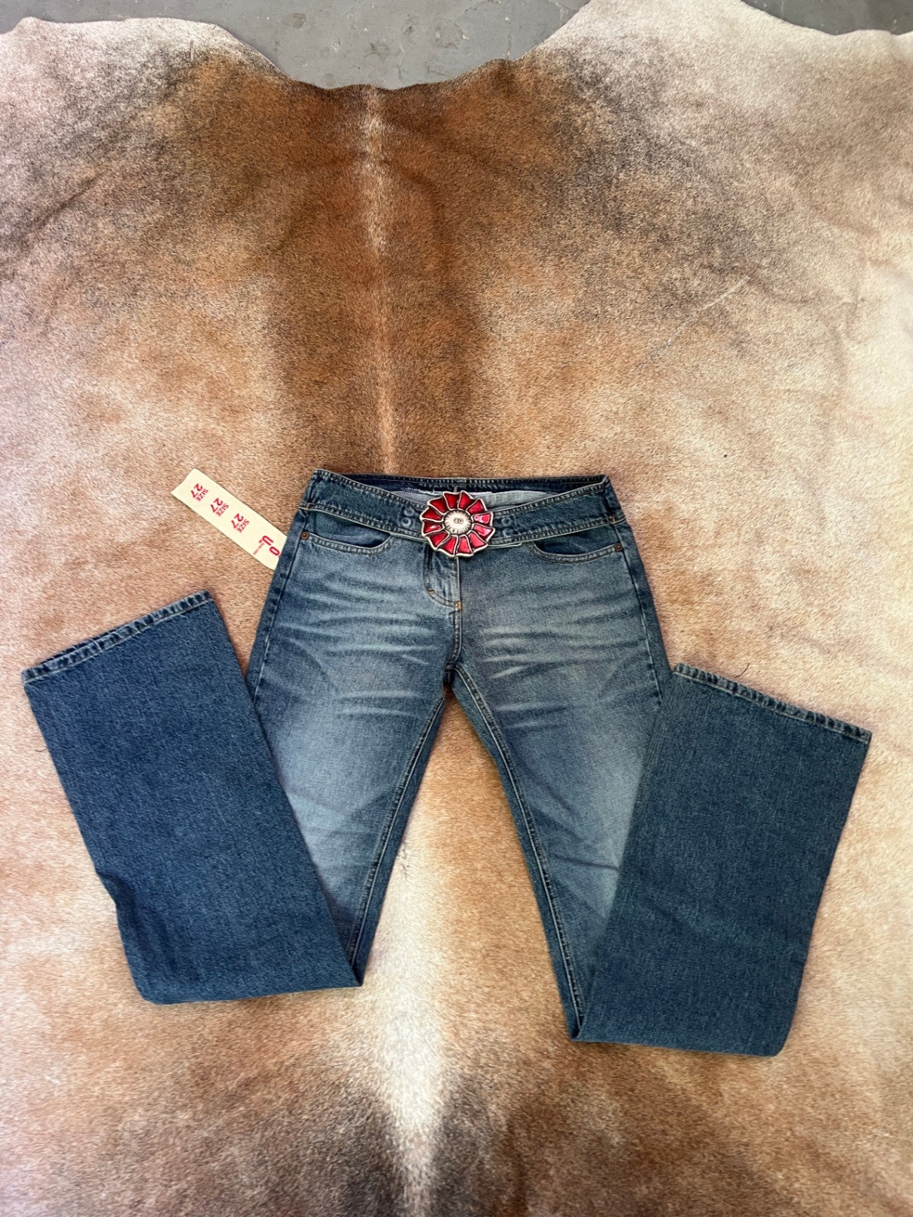 Fornarina Jeans Blau Rot