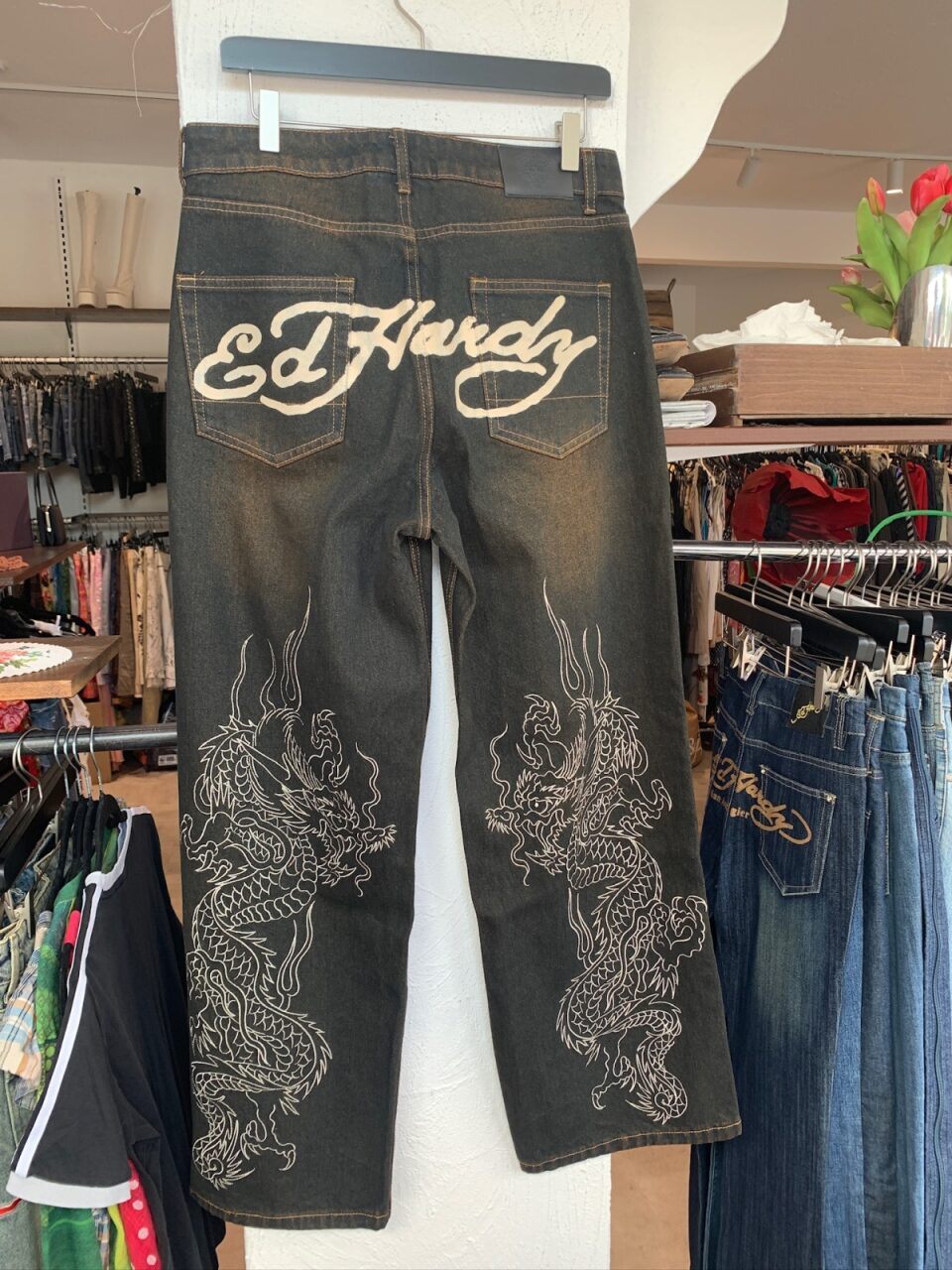 Ed Hardy x Urban Outfitters Jeans 85 Dunkelblau