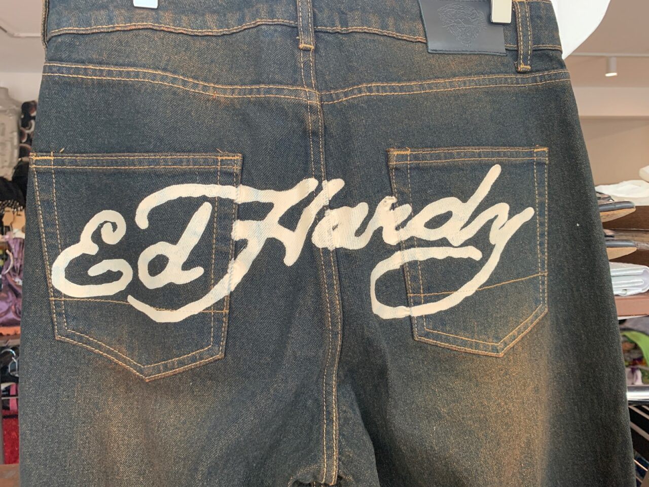 Ed Hardy x Urban Outfitters Jeans 85 Dunkelblau