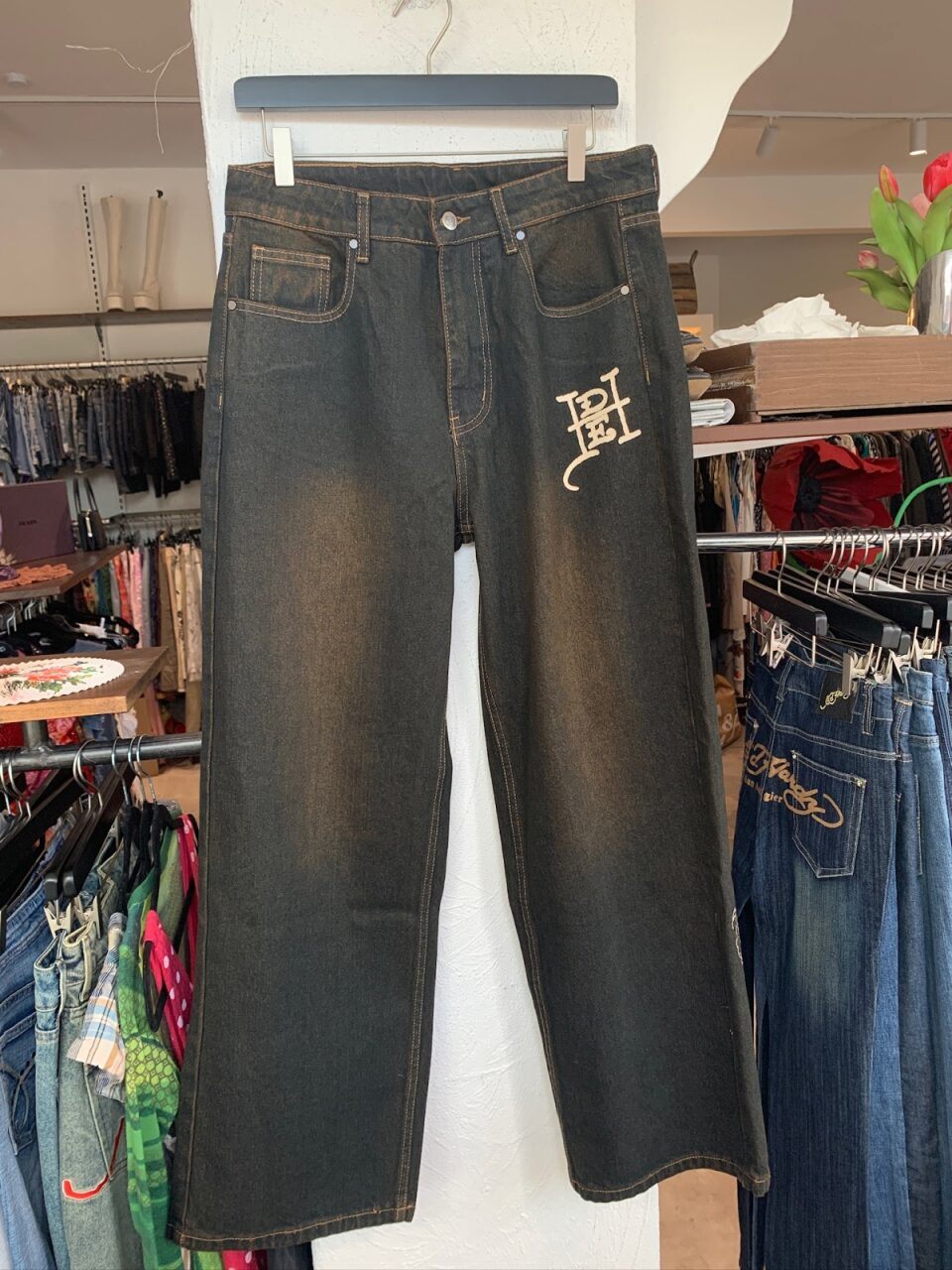 Ed Hardy x Urban Outfitters Jeans 85 Dunkelblau