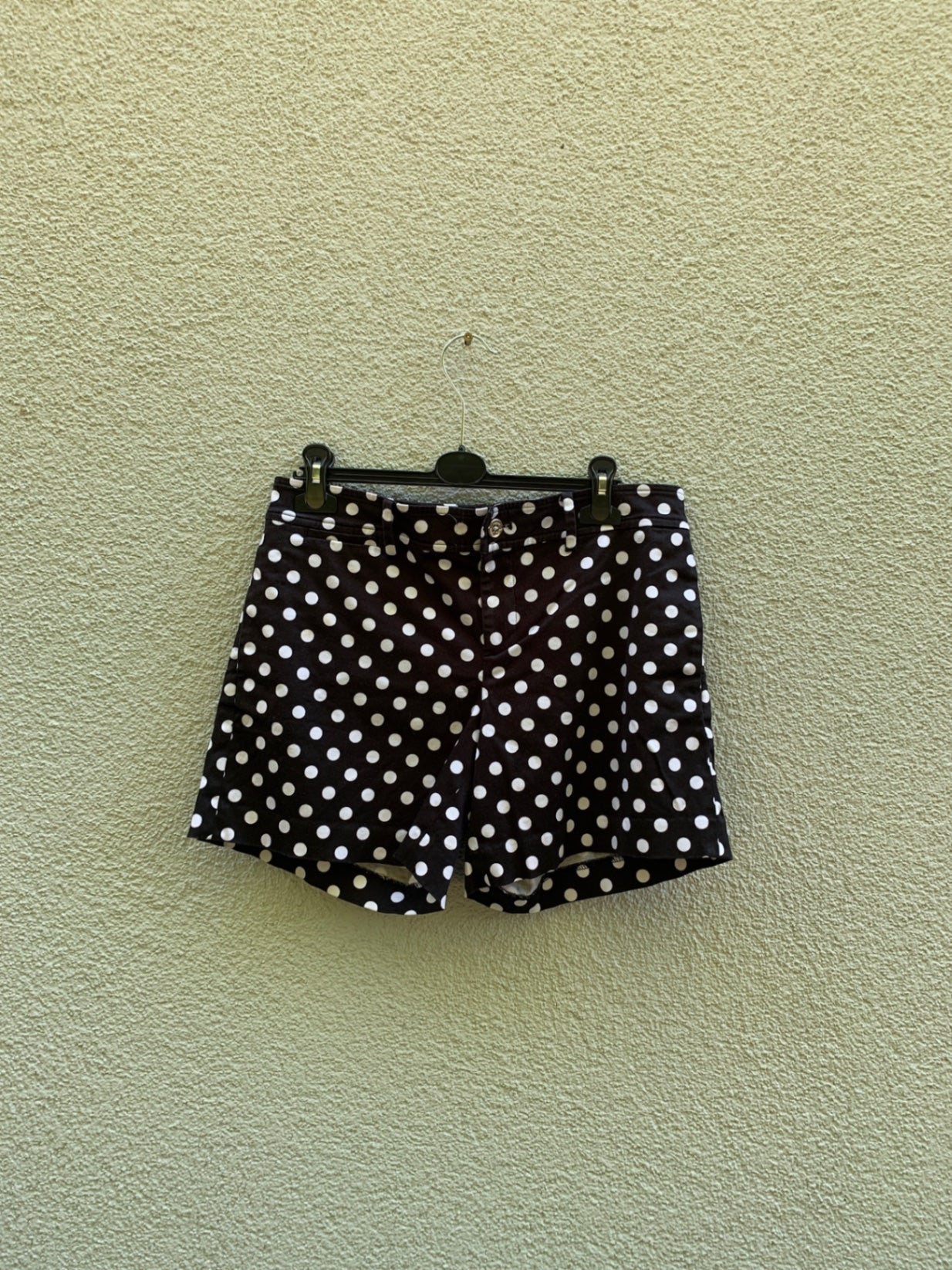 Ralph Lauren Shorts 40 Schwarz mit weißen Punkten