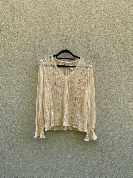 a Bluse M Beige
