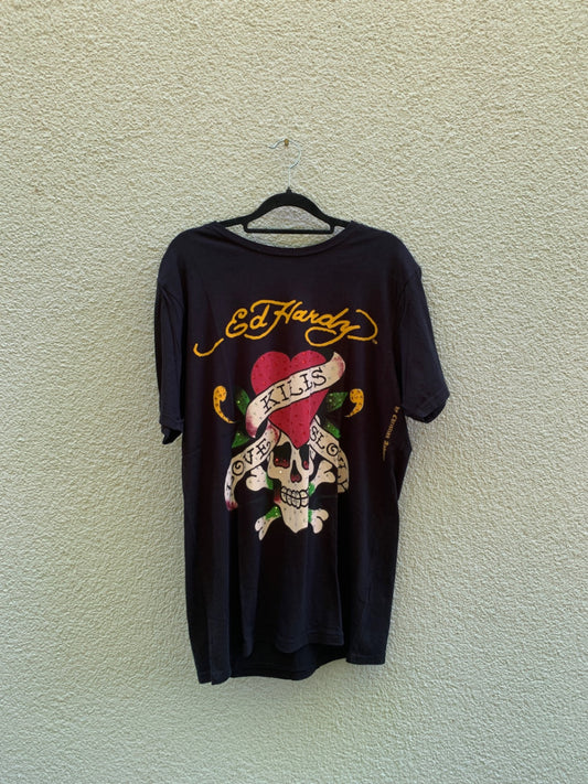 a Ed Hardy T-Shirt L Schwarz