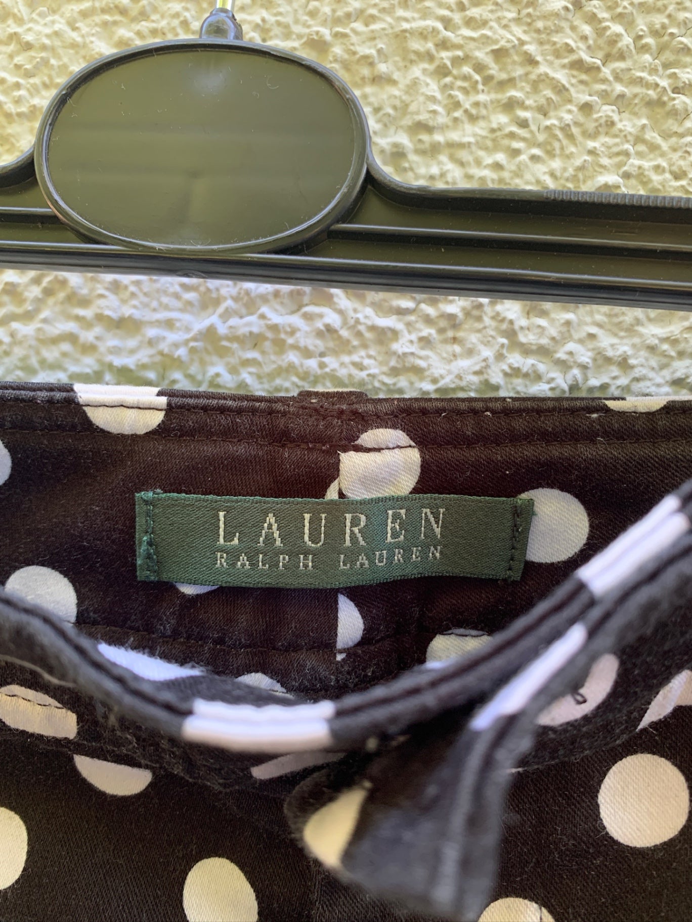 Ralph Lauren Shorts 40 Schwarz mit weißen Punkten