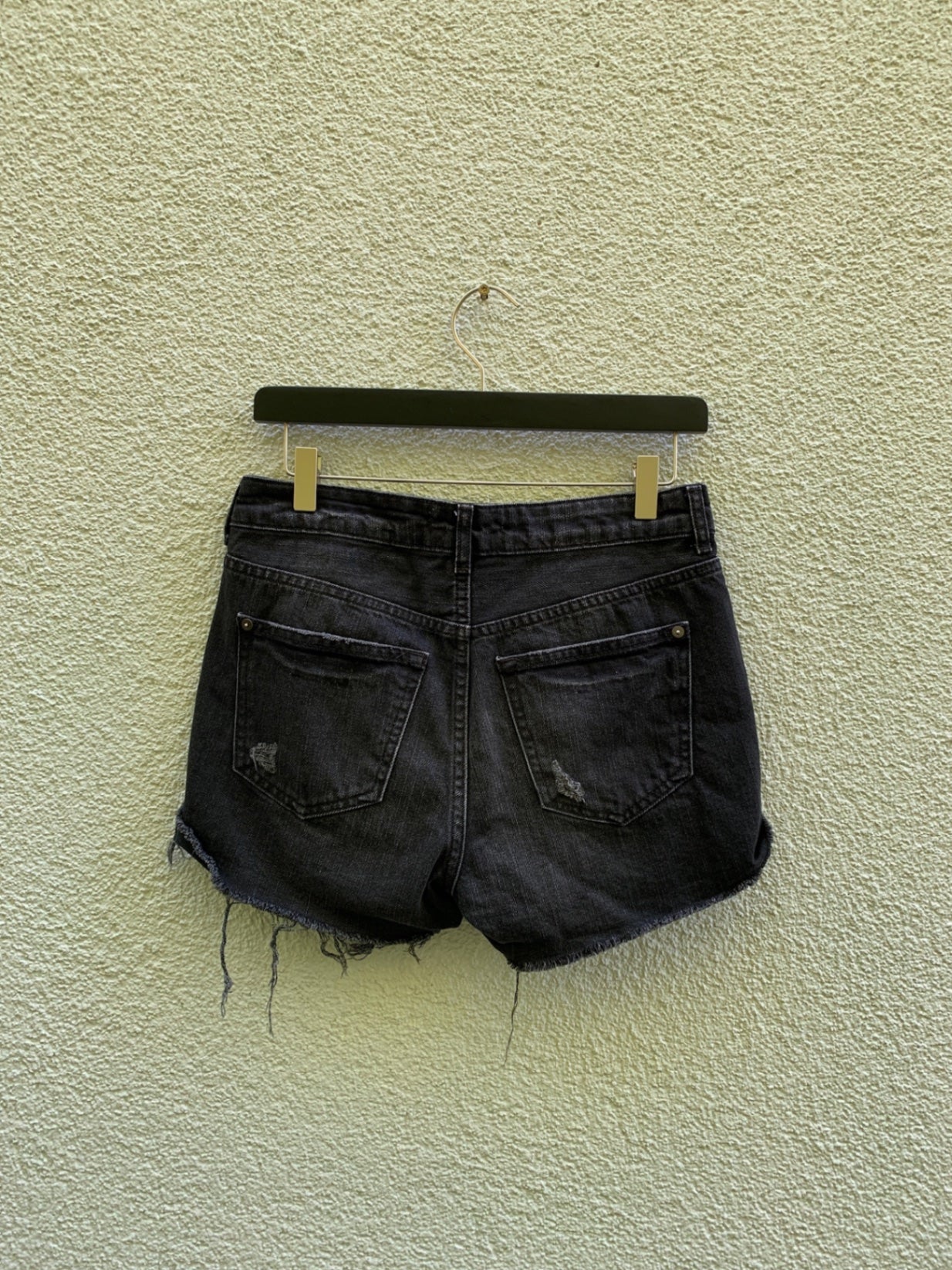 Mango Jeans Shorts 36 schwarz