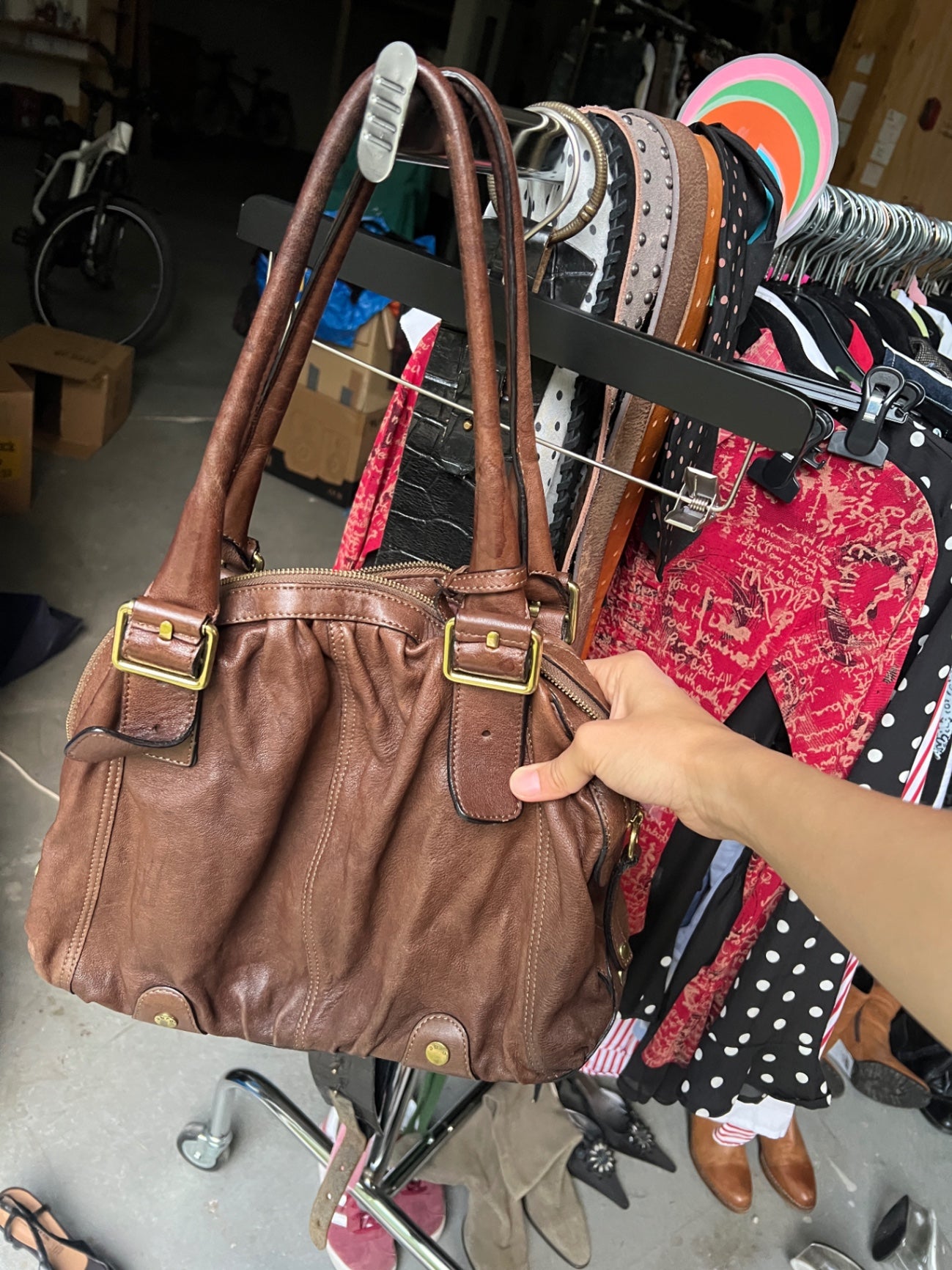 Unbekannt Tasche Braun