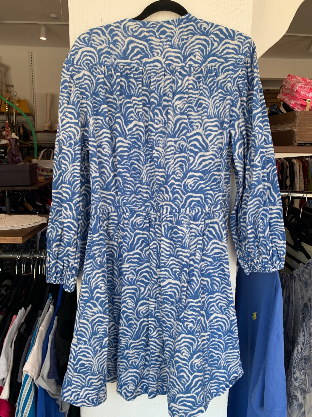 H&M Kleid XS Blau und Weiß