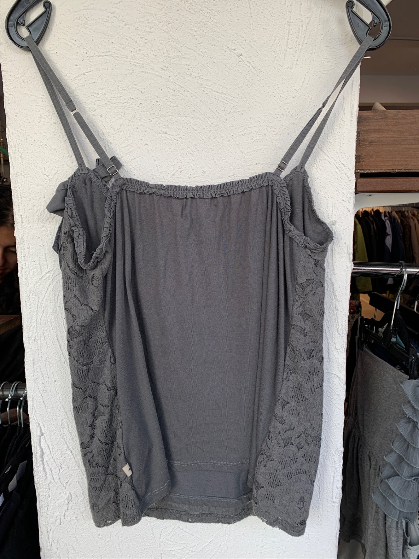 Hollister Top L Grau