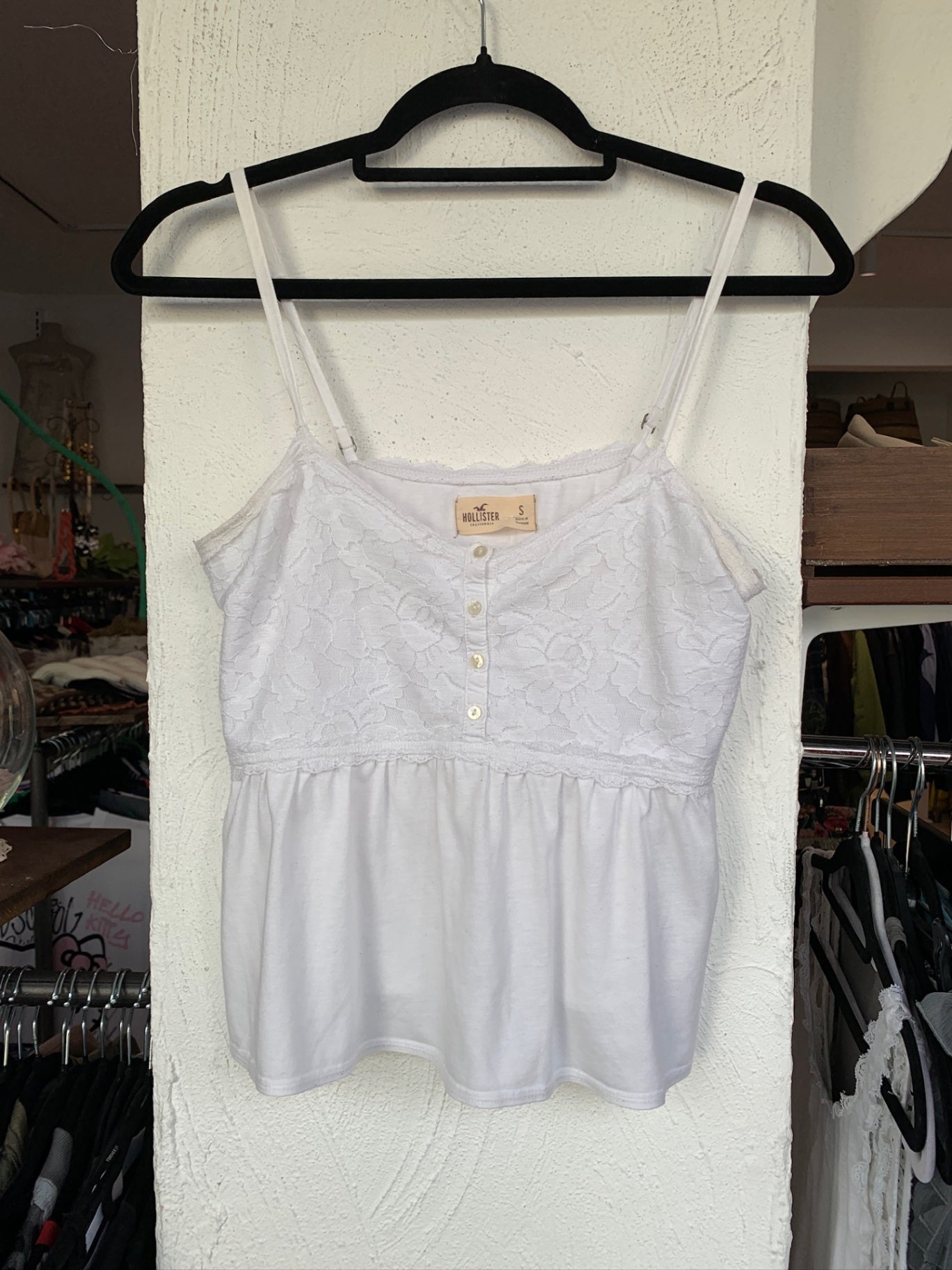 Hollister Top Weiß S