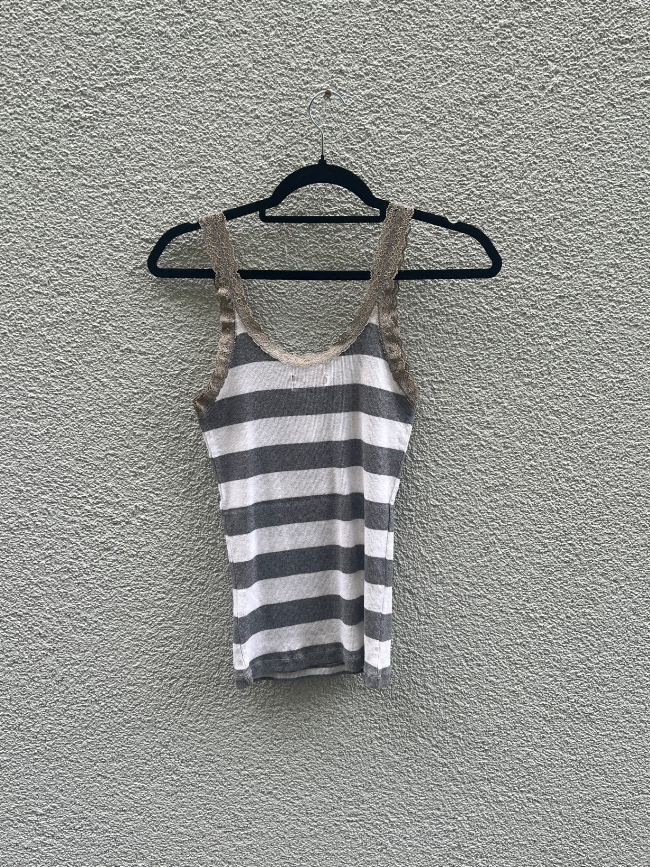 Hollister Top M Grau-Weiß