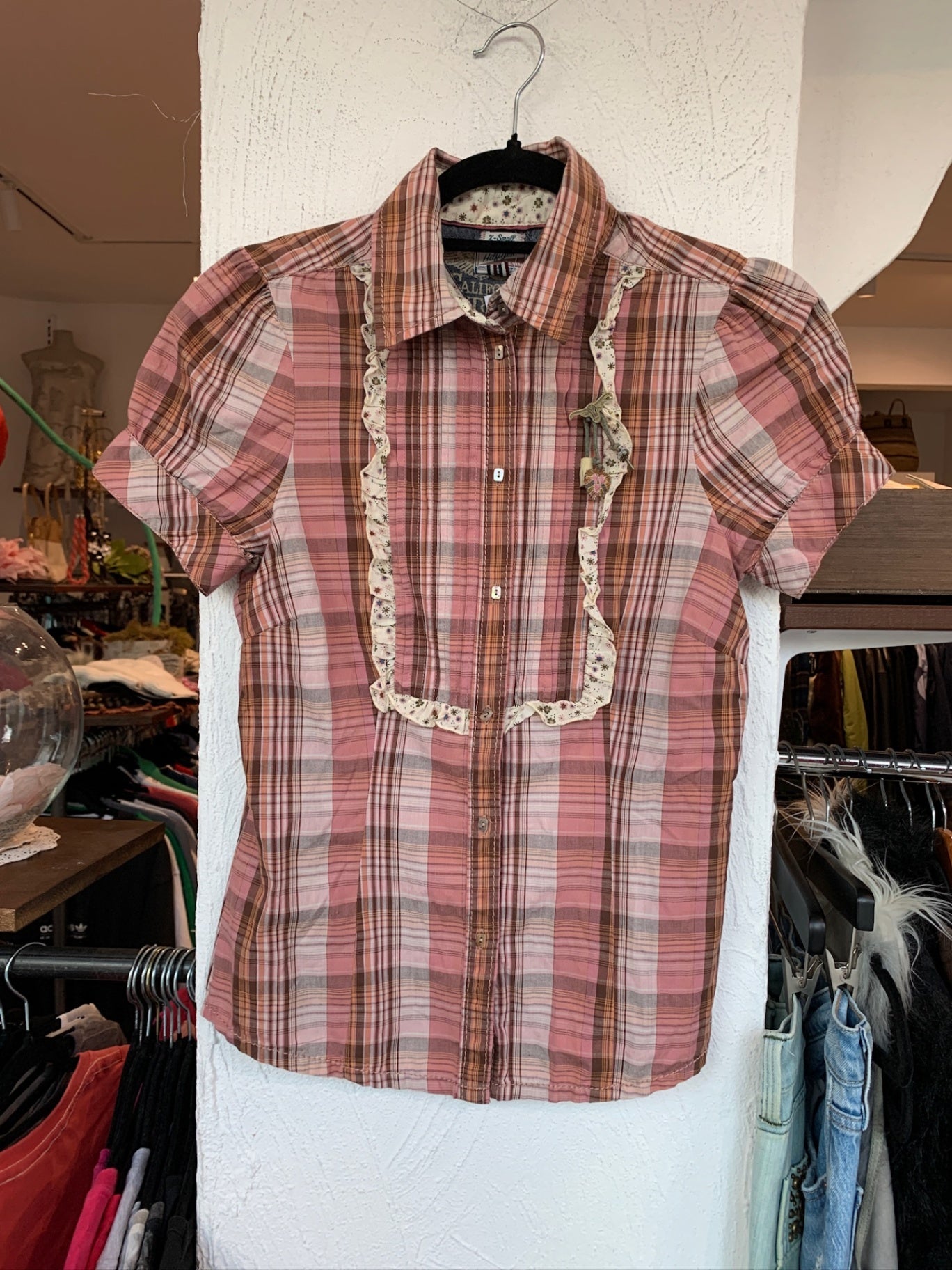 Tommy Hilfiger Bluse XS Rosa und Braun