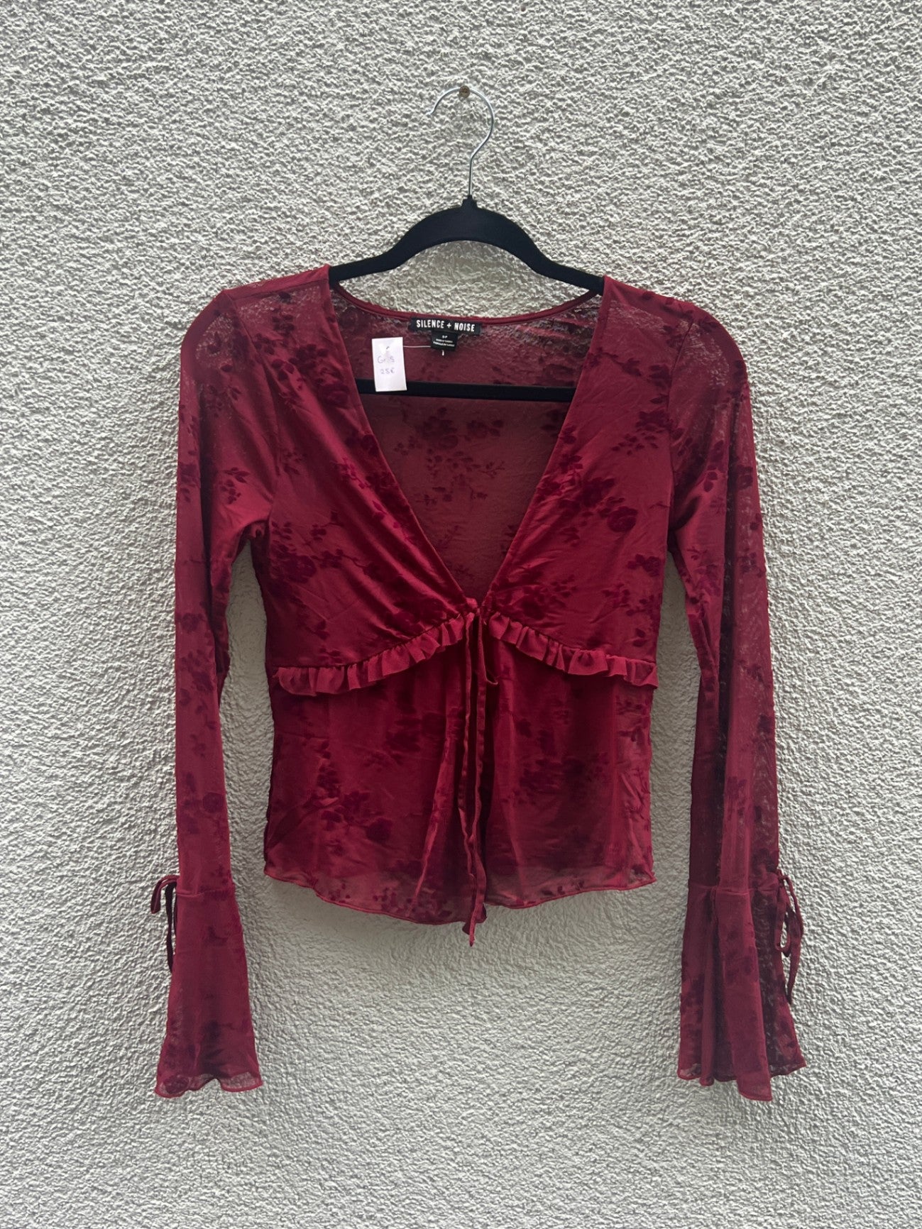 Silence + Noise Oberteil S Rot