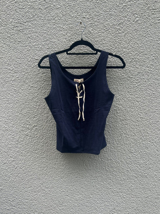 Hollister Ärmelloses Oberteil L Dunkelblau