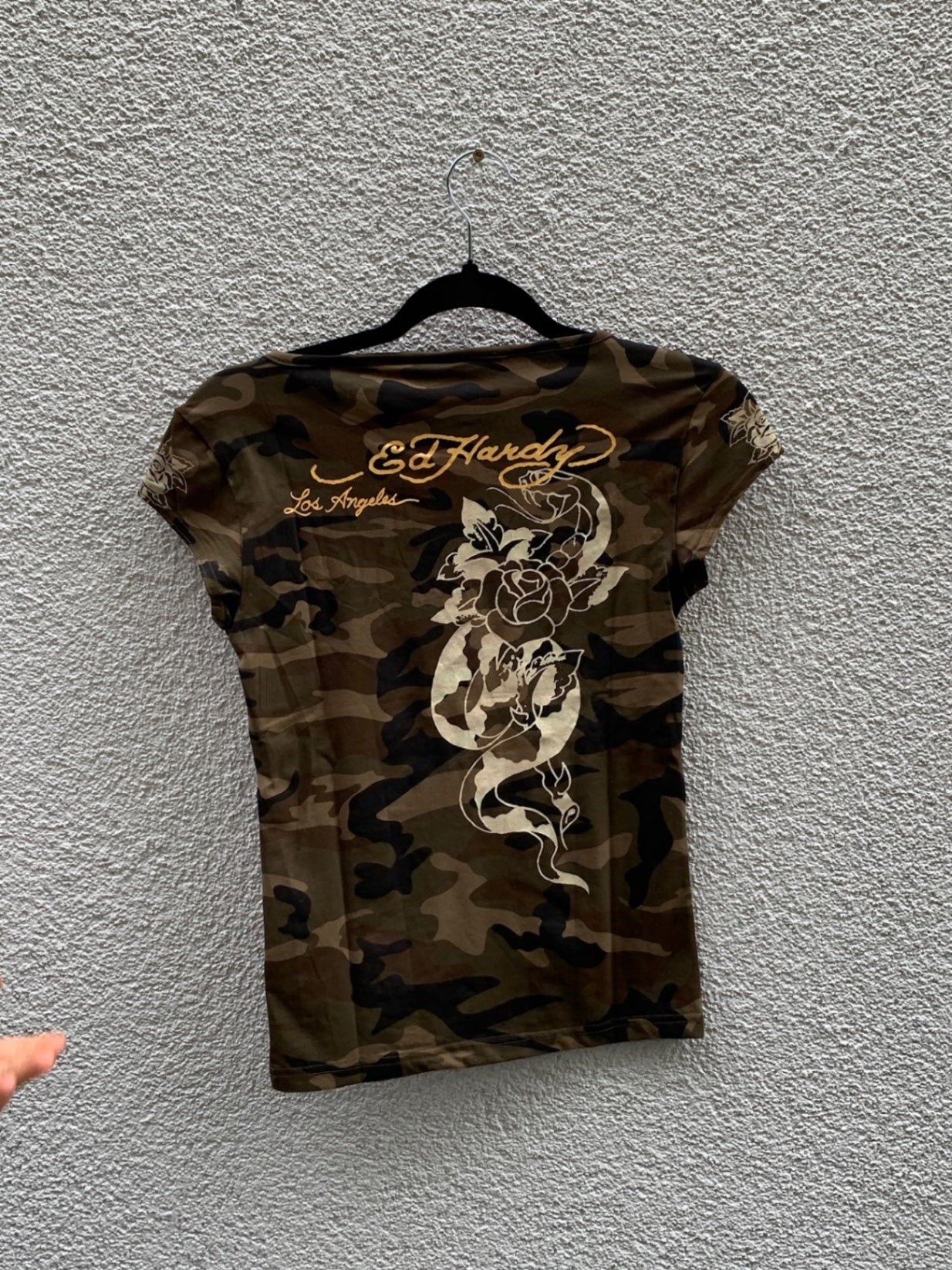 Ed Hardy Shirt M Khaki, Braun, Beige