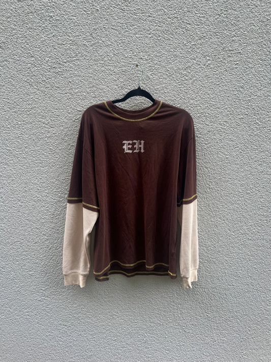 Ed Hardy Oberteil M Braun und Beigetöne