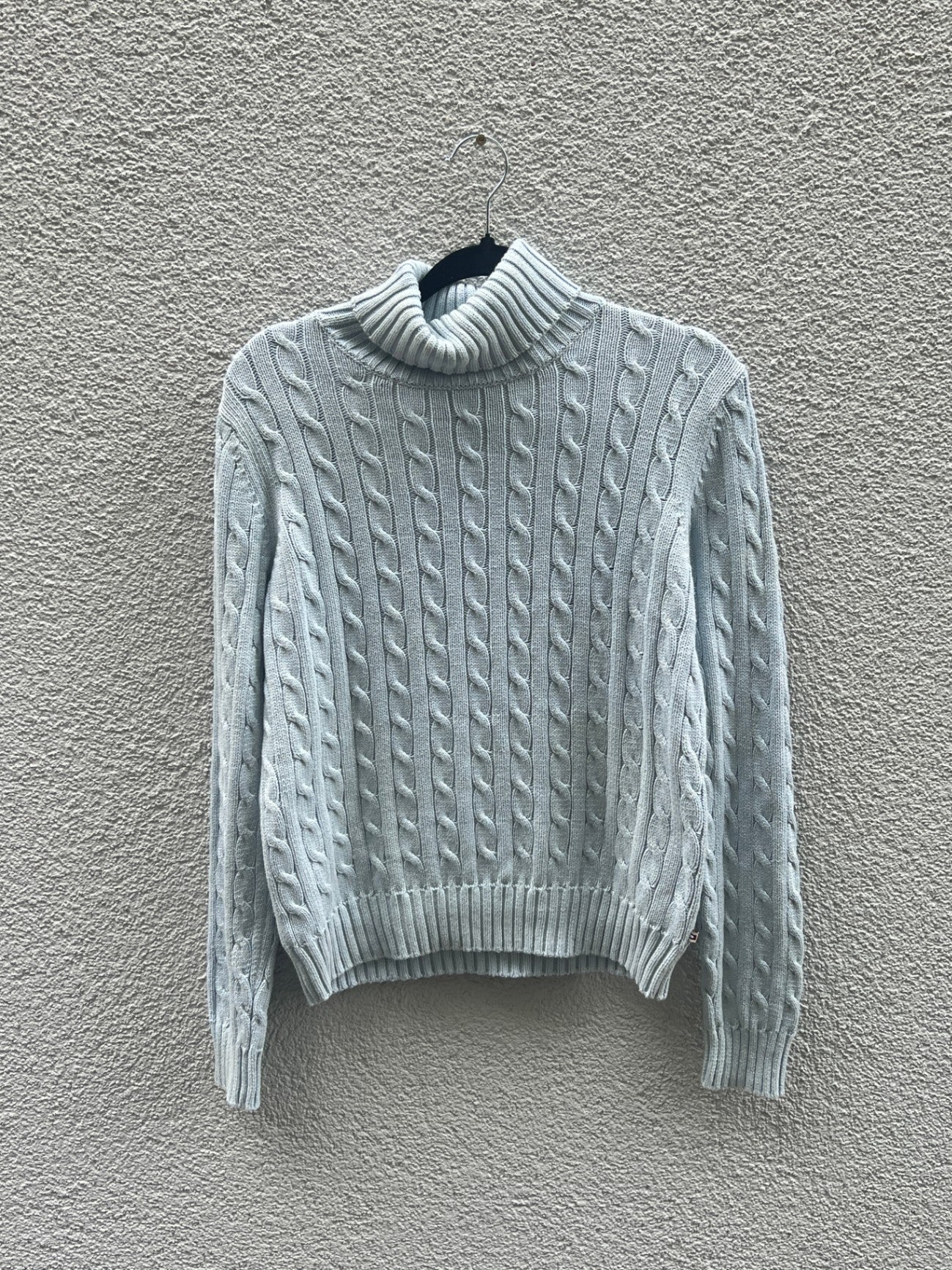 Tommy Hilfiger Rollkragenpullover M Hellgrau