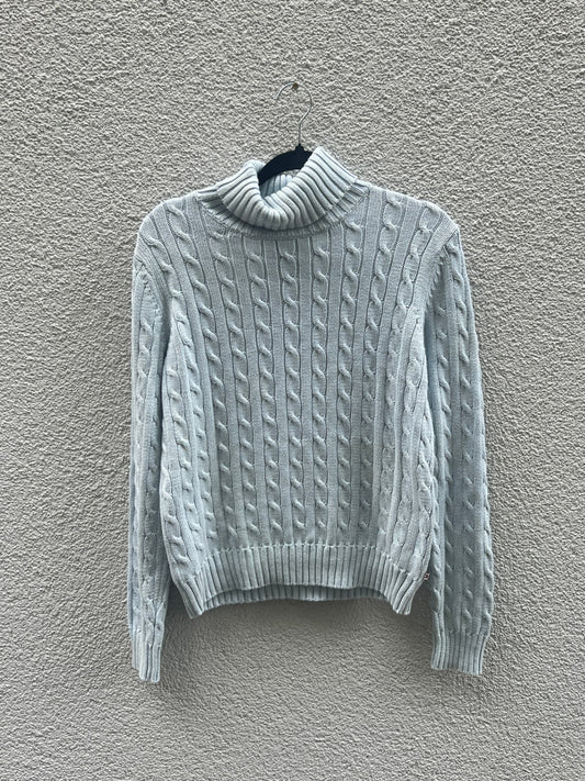 Tommy Hilfiger Rollkragenpullover M Hellgrau